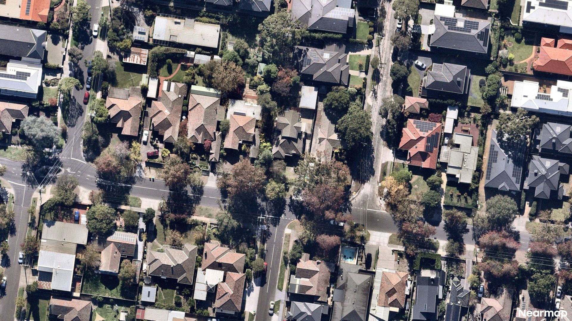 Vertical aerial view