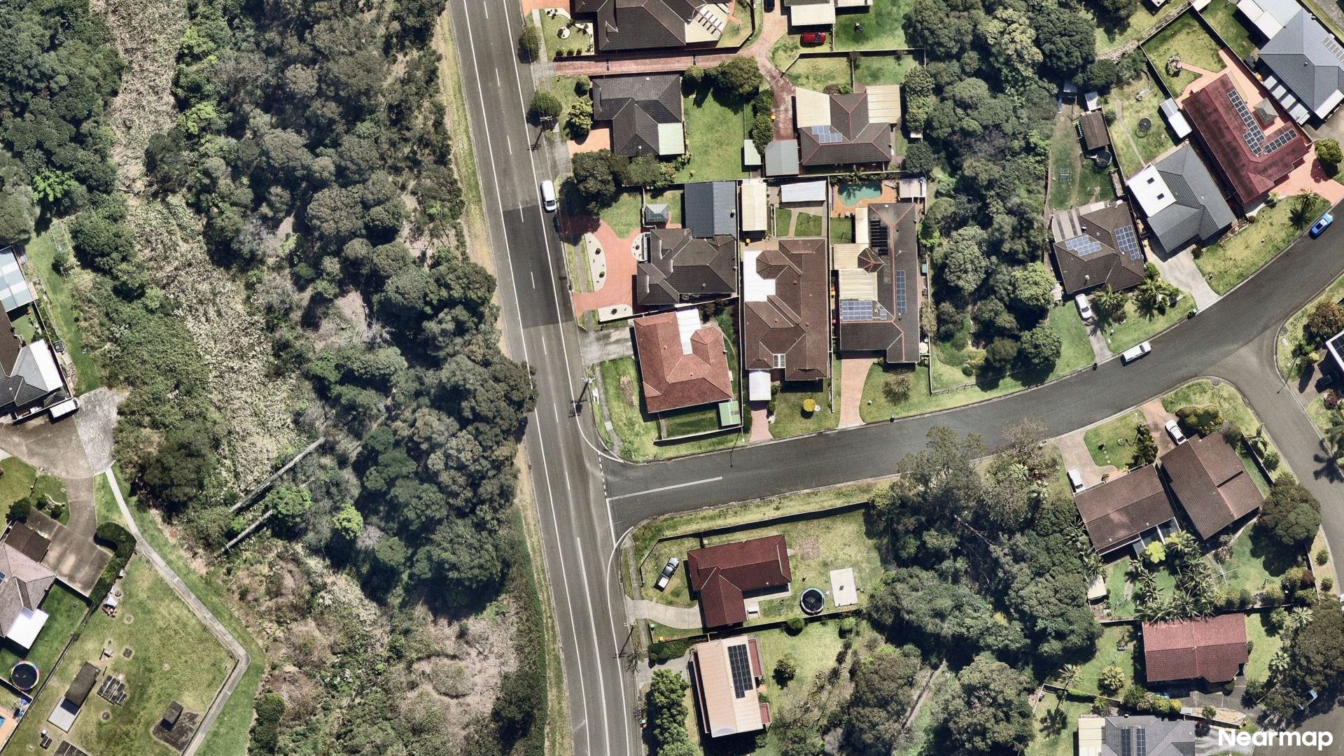 Vertical aerial view
