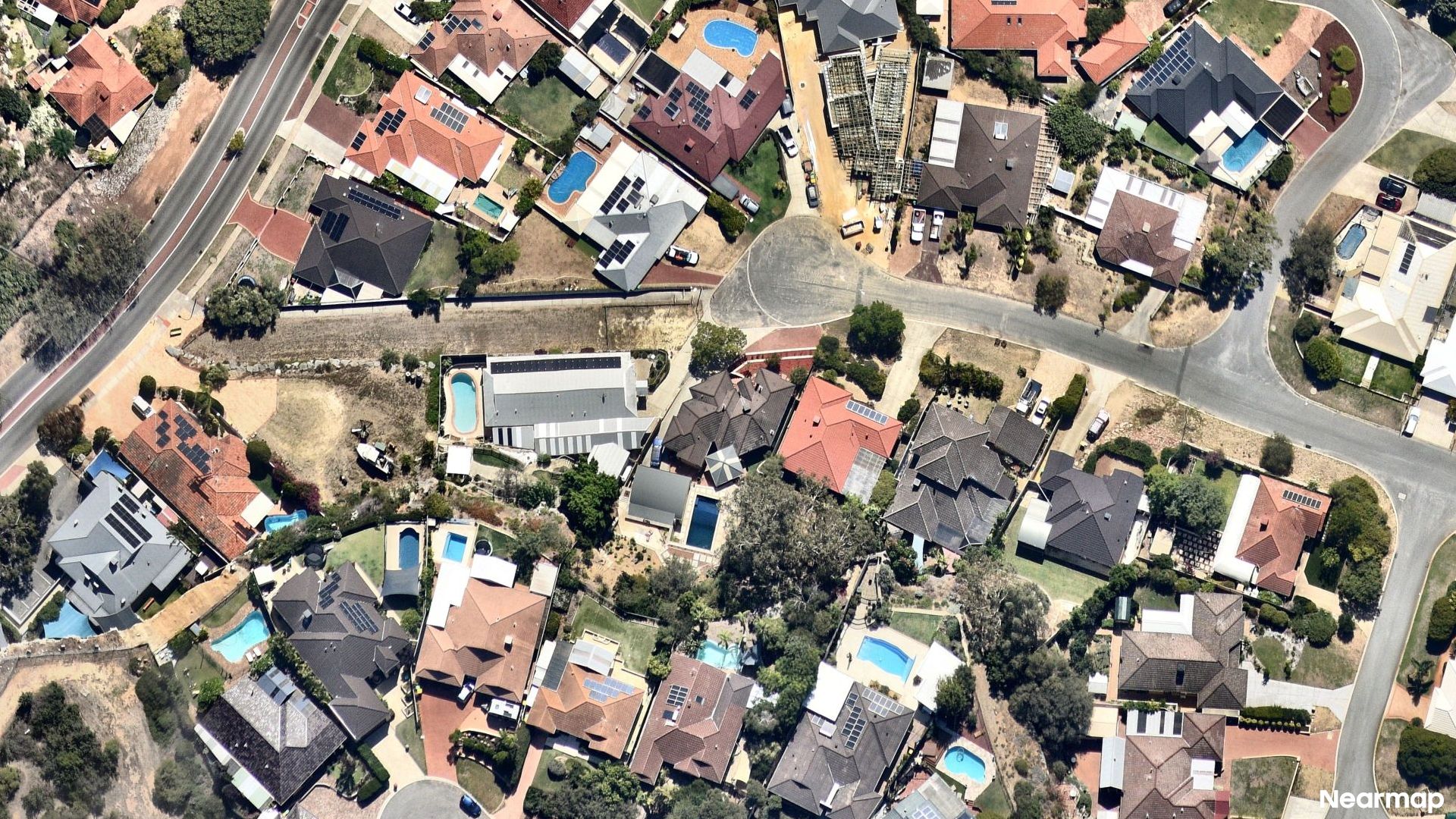 Vertical aerial view