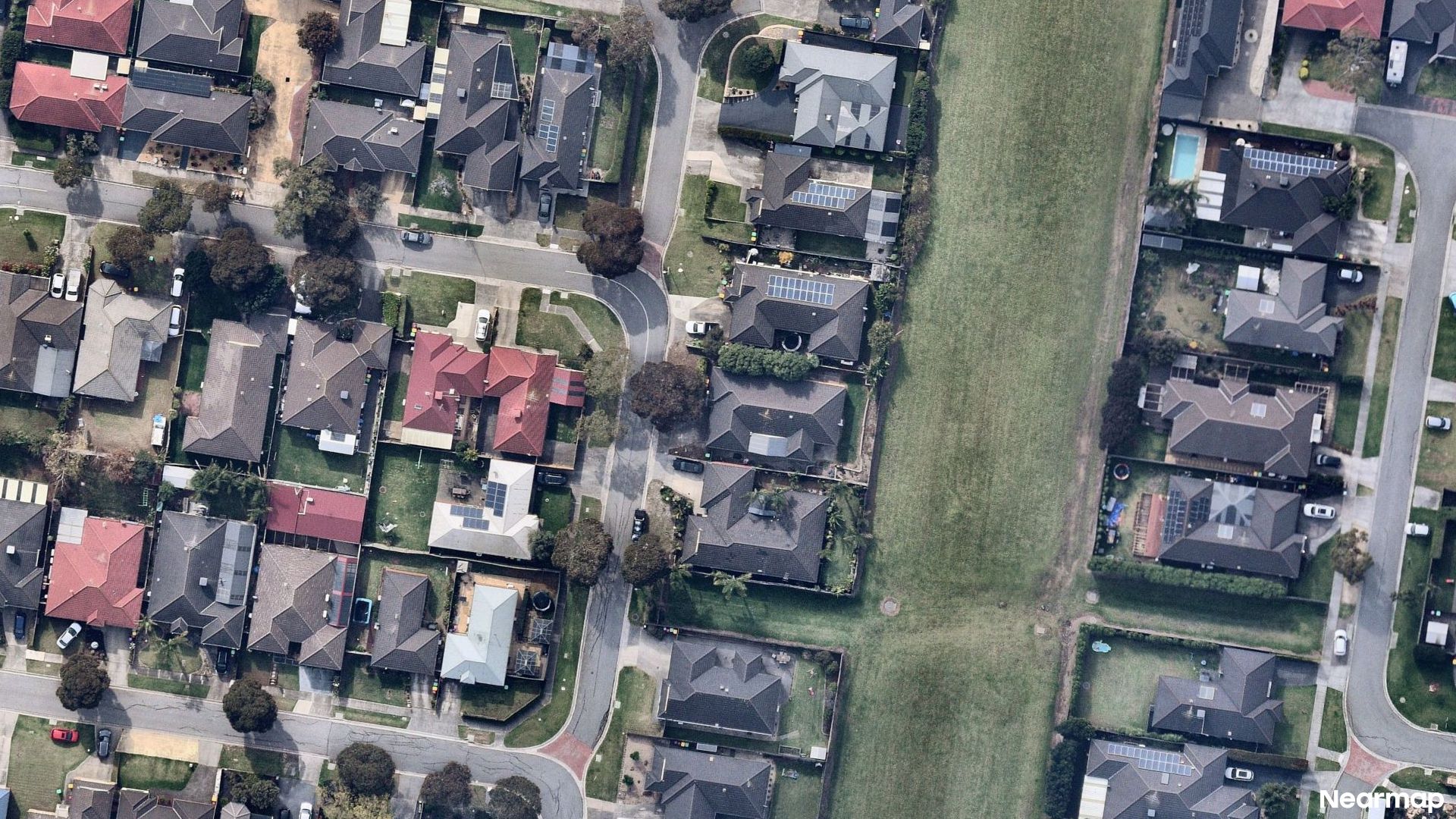 Vertical aerial view