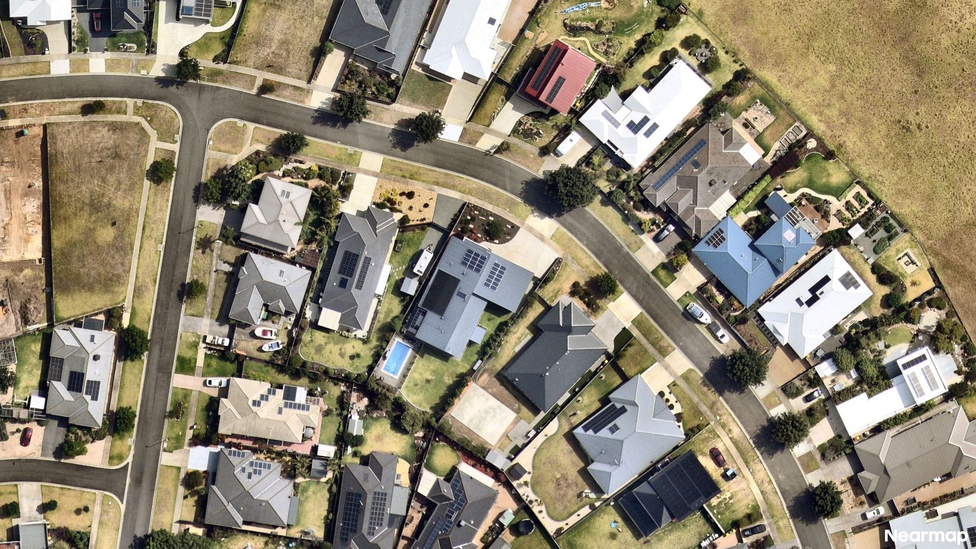 Vertical aerial view