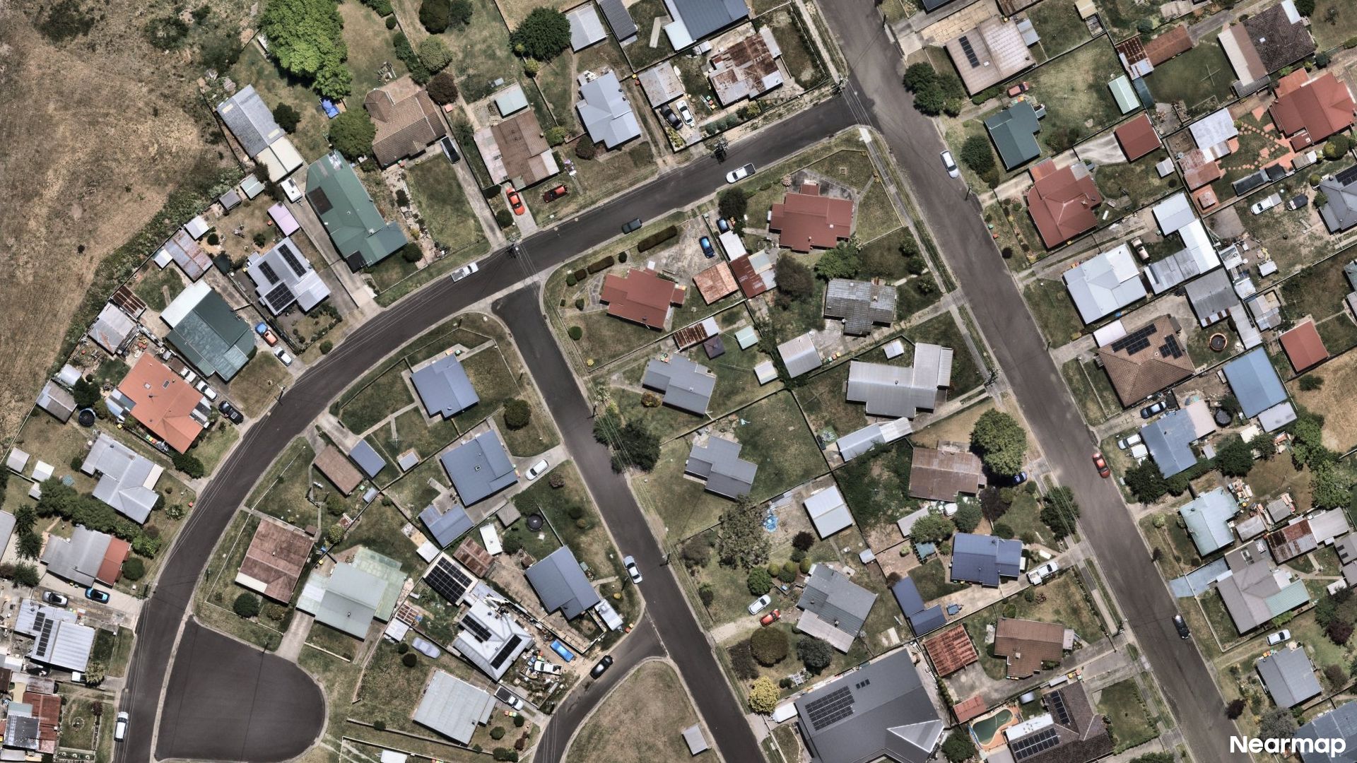 Vertical aerial view