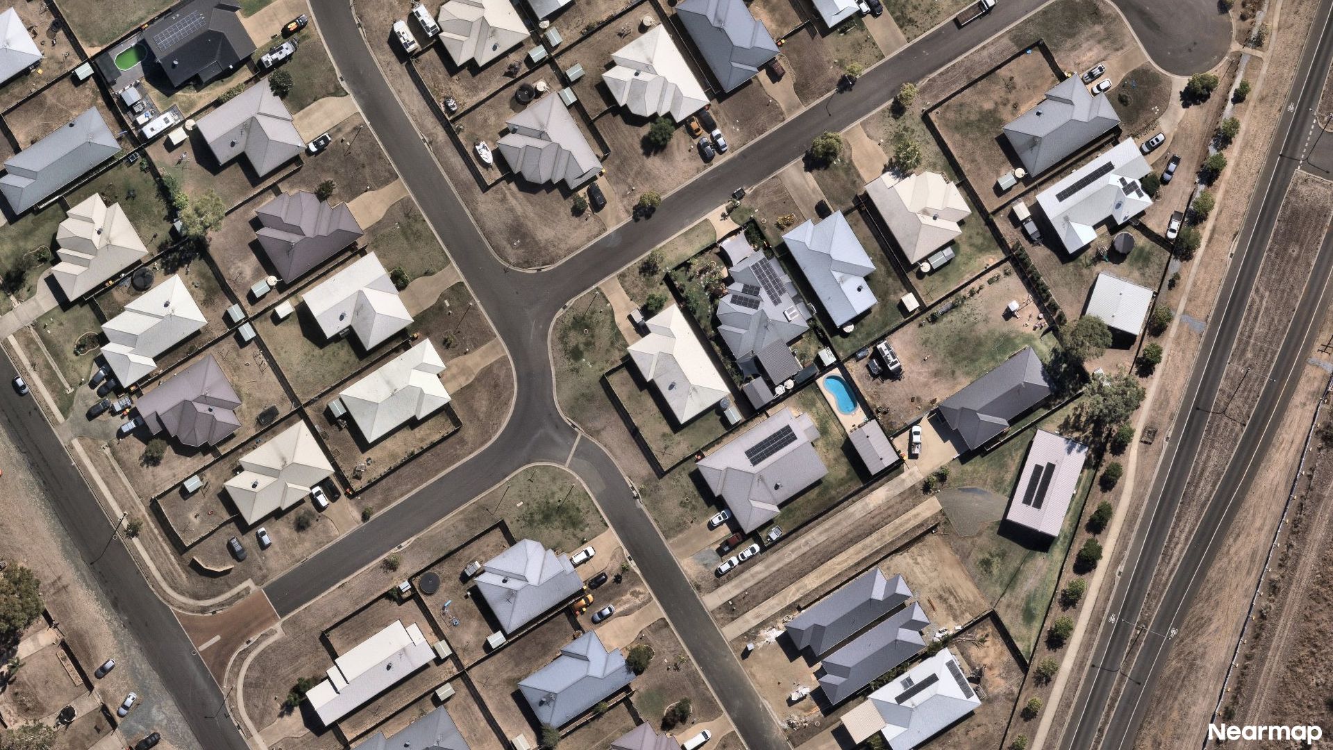 Vertical aerial view