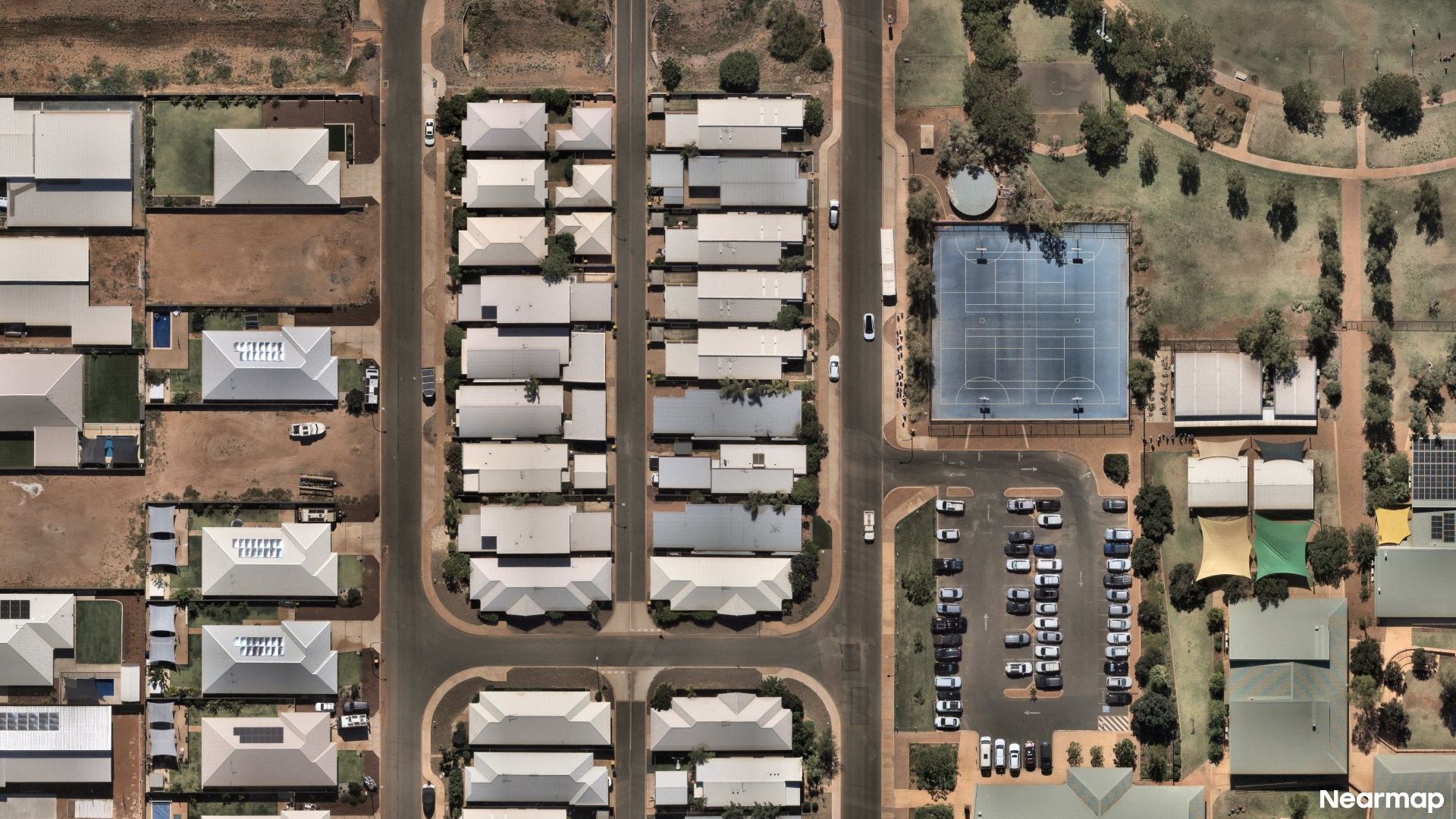 Vertical aerial view