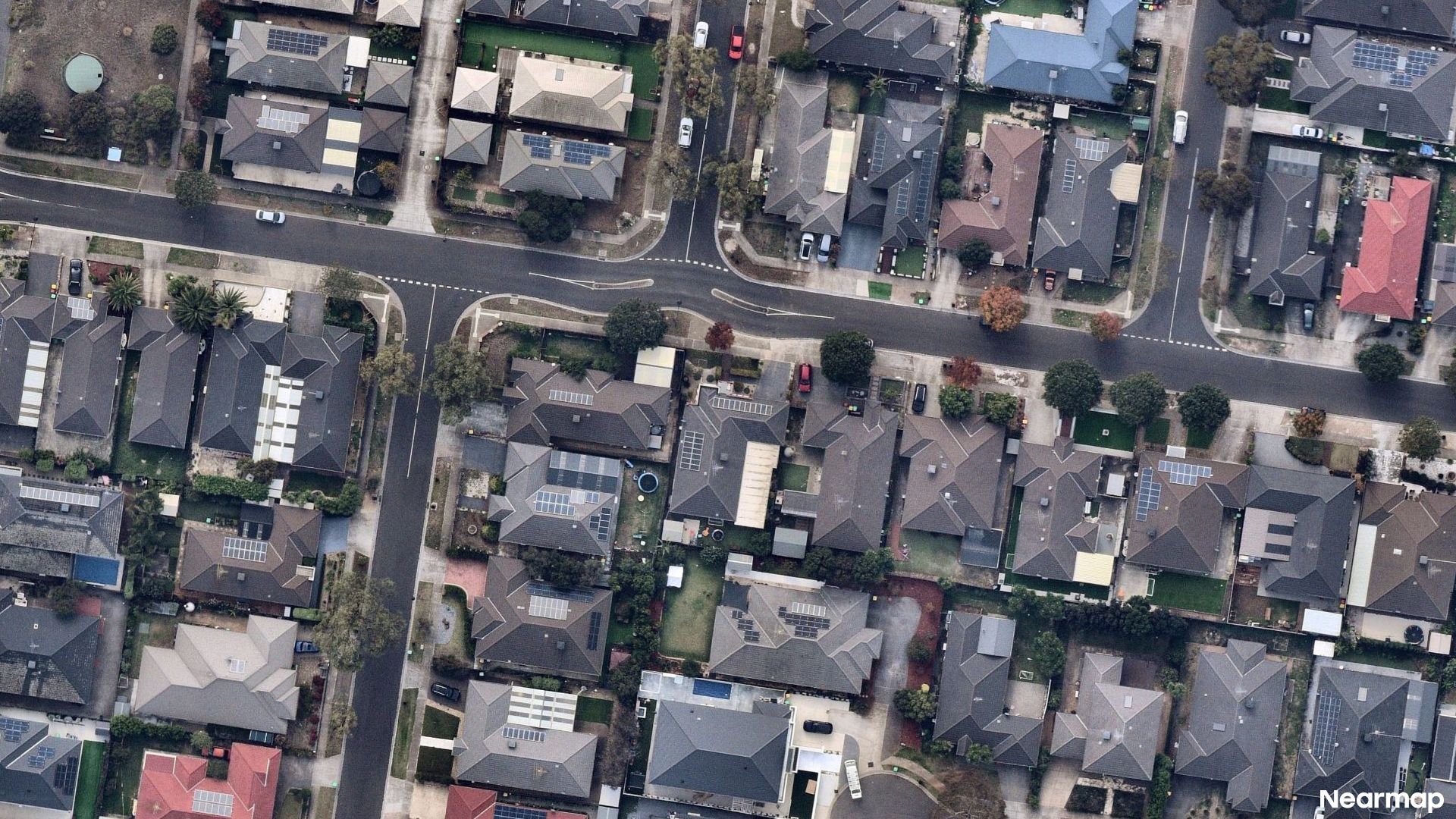 Vertical aerial view