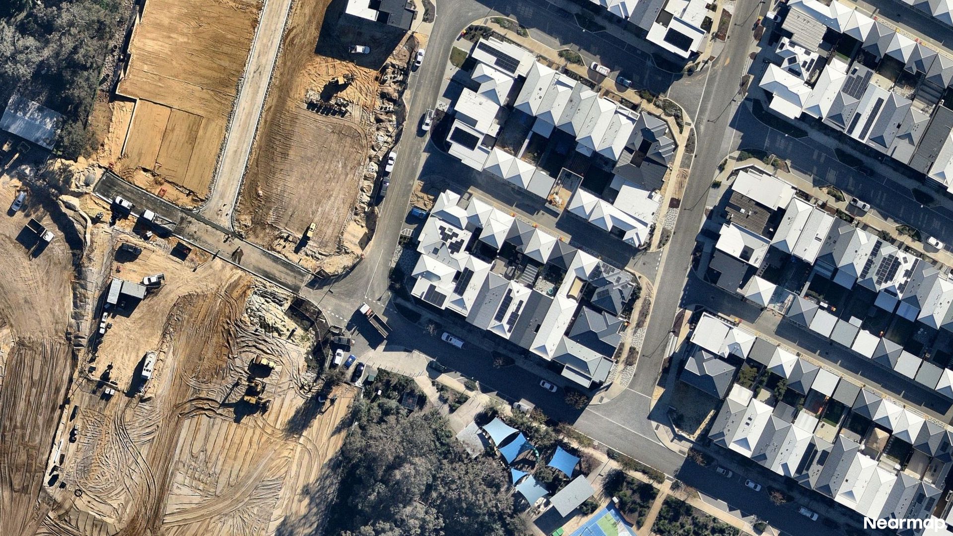 Vertical aerial view