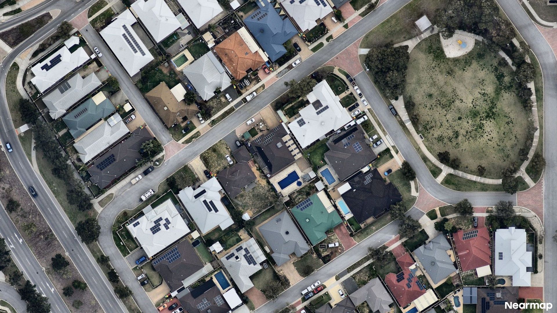 Vertical aerial view