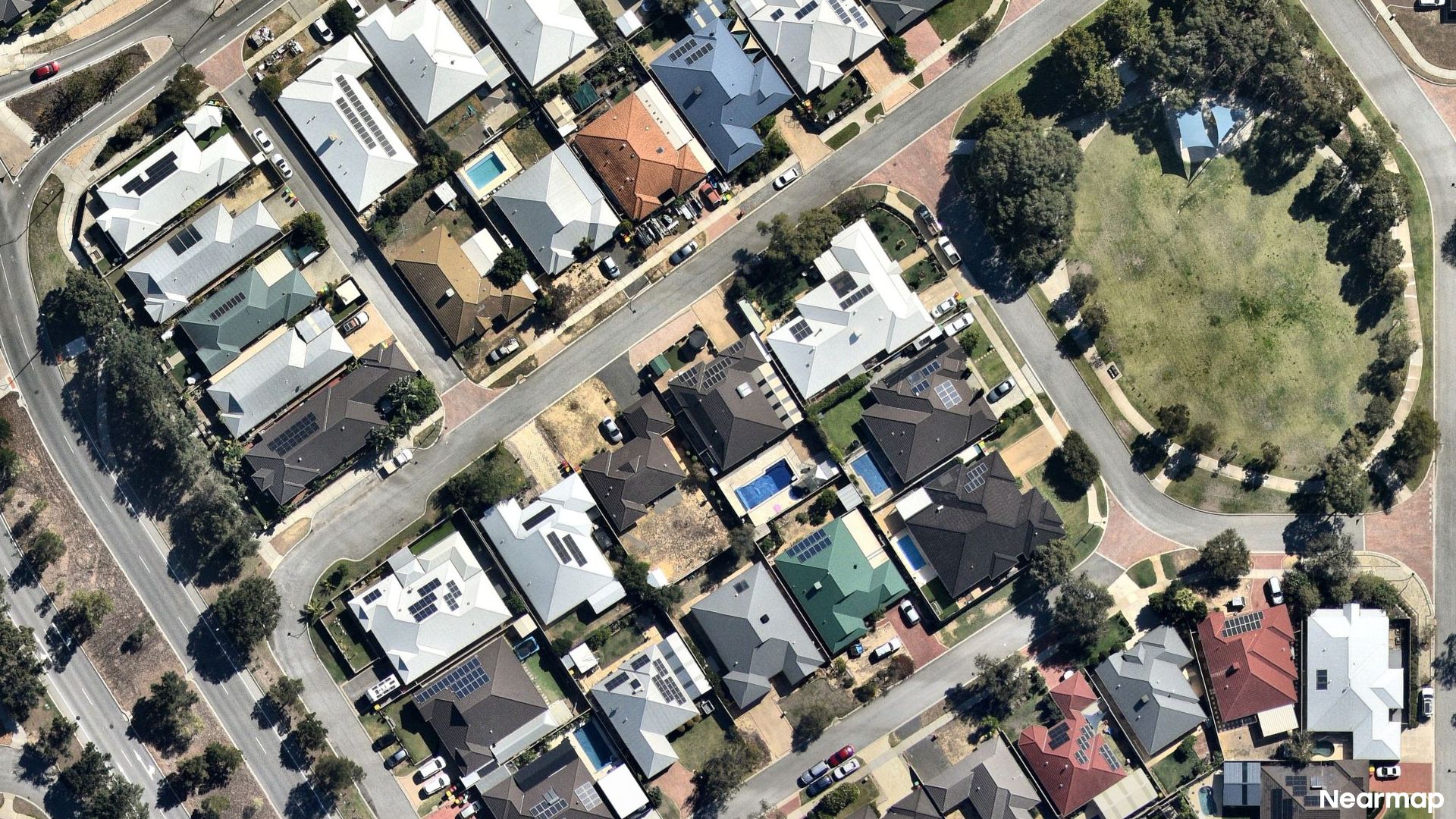 Vertical aerial view
