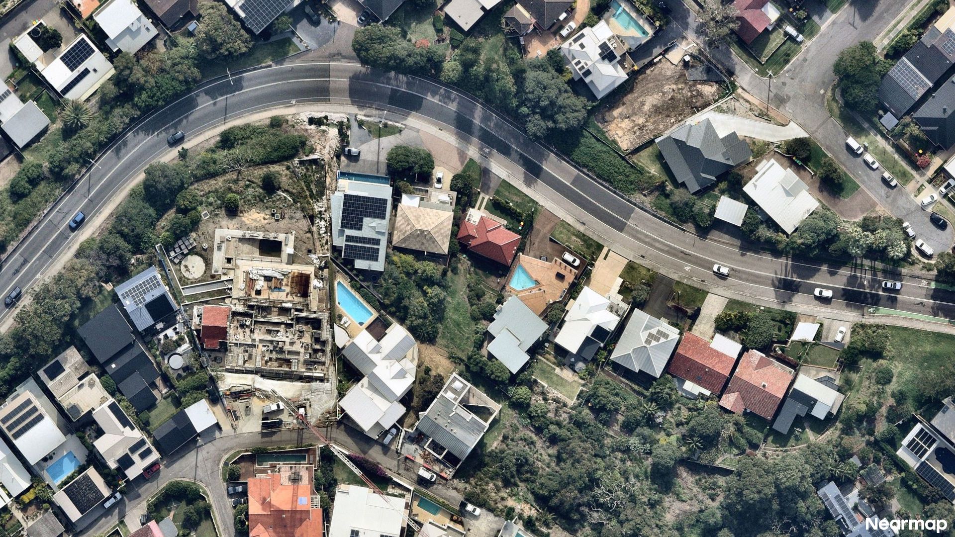 Vertical aerial view