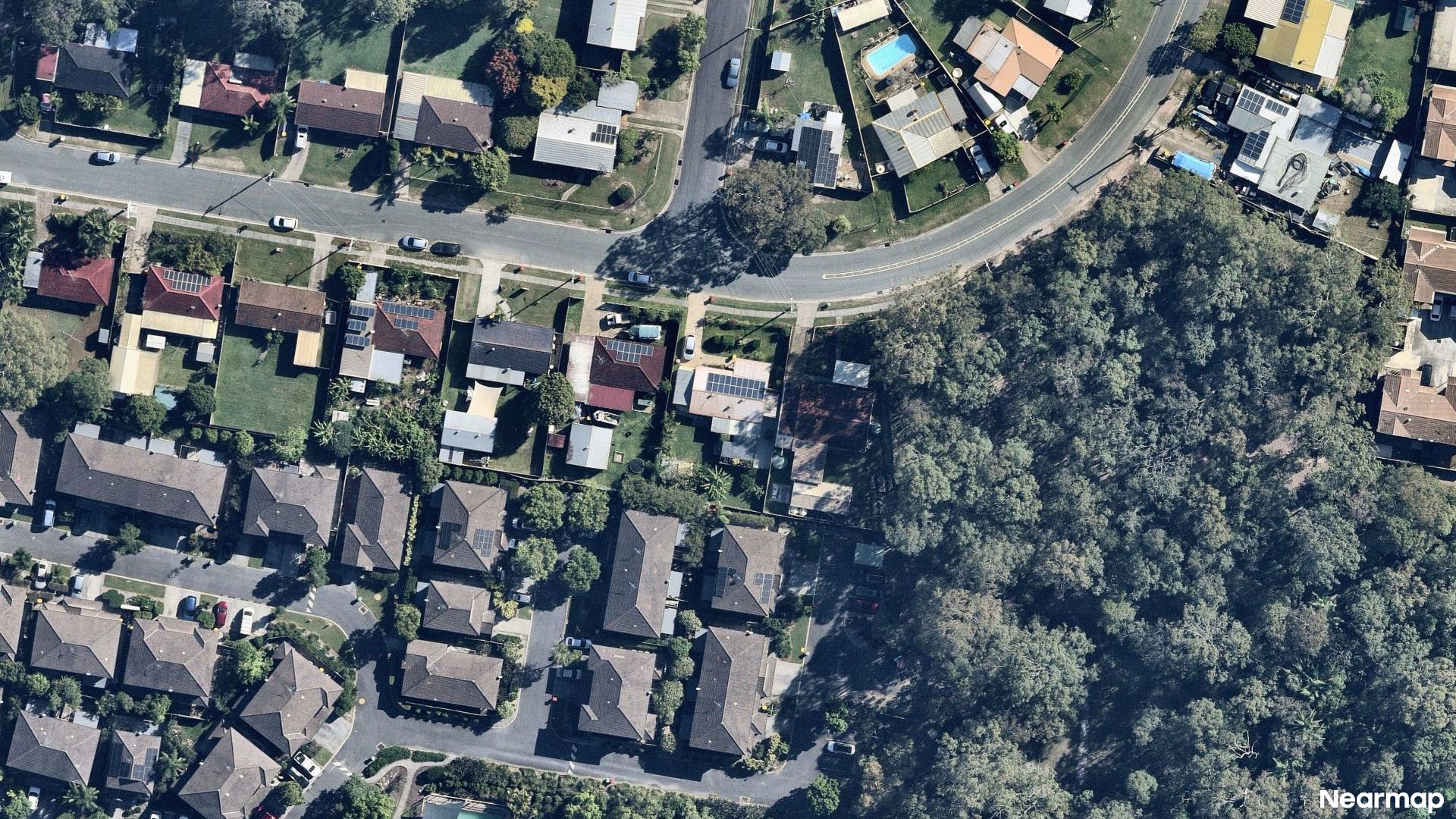 Vertical aerial view
