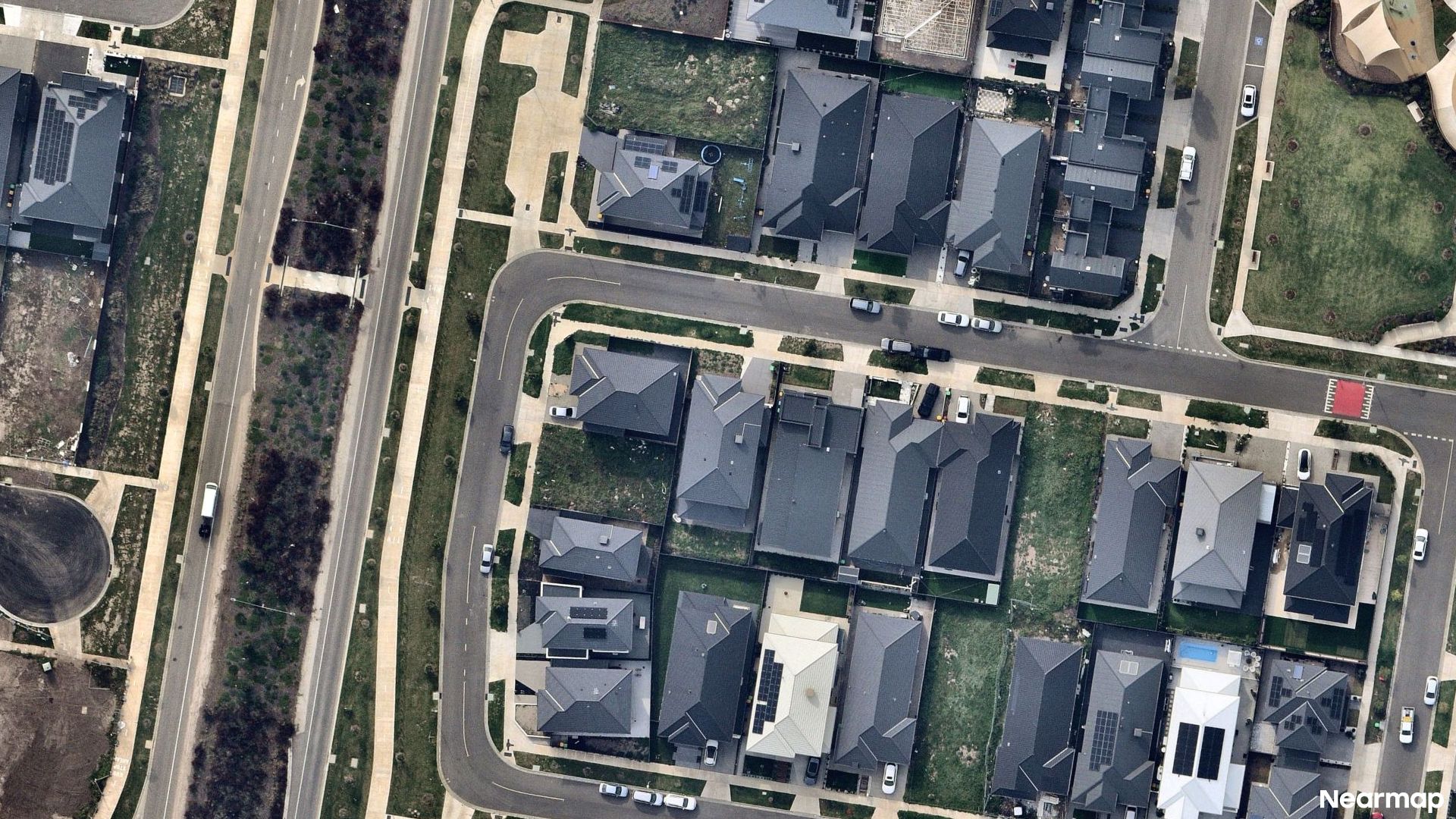 Vertical aerial view