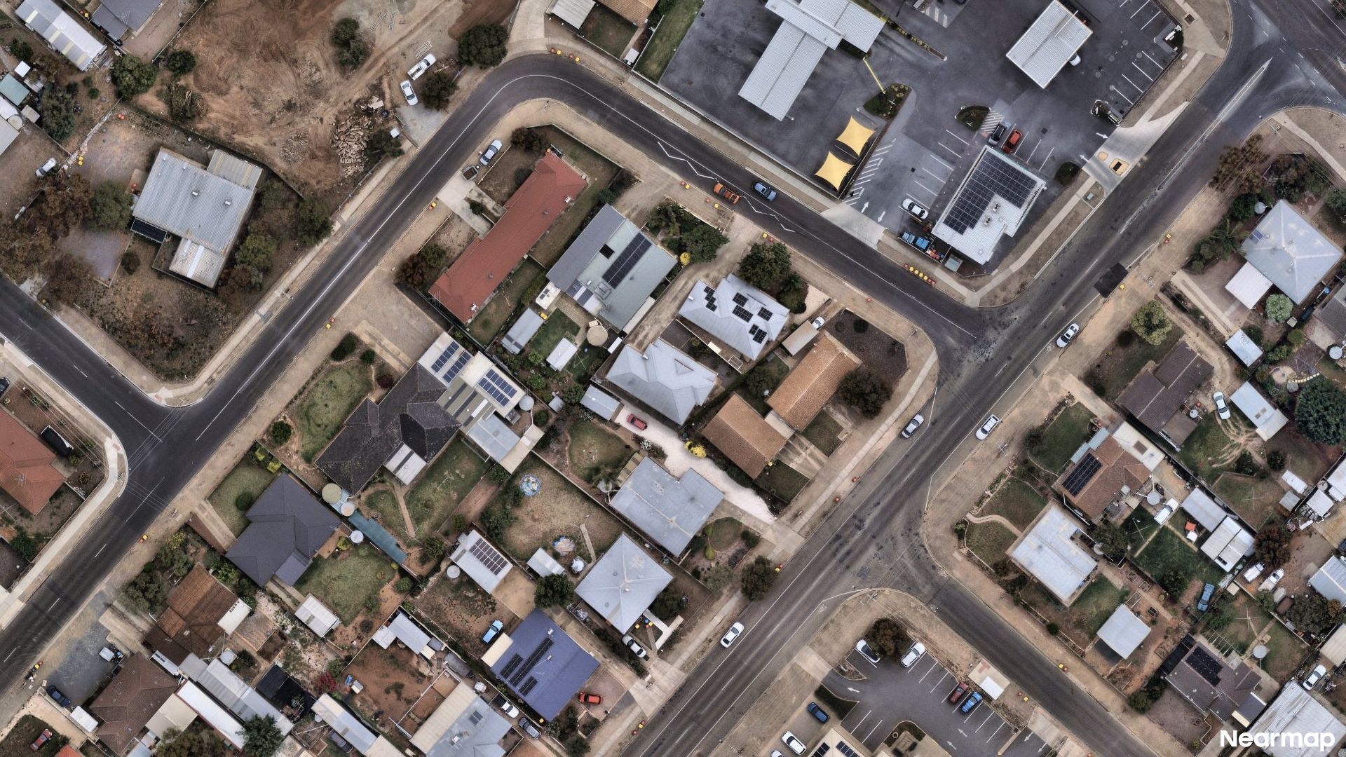 Vertical aerial view