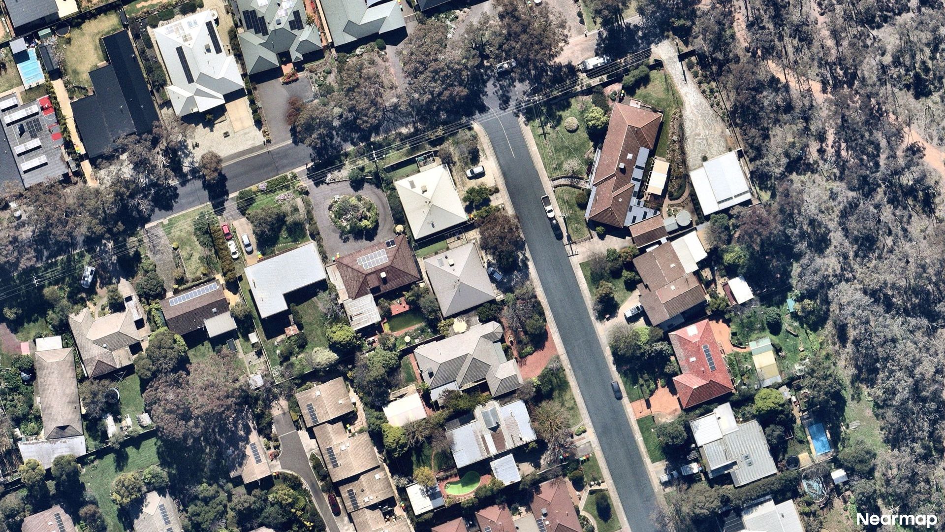 Vertical aerial view
