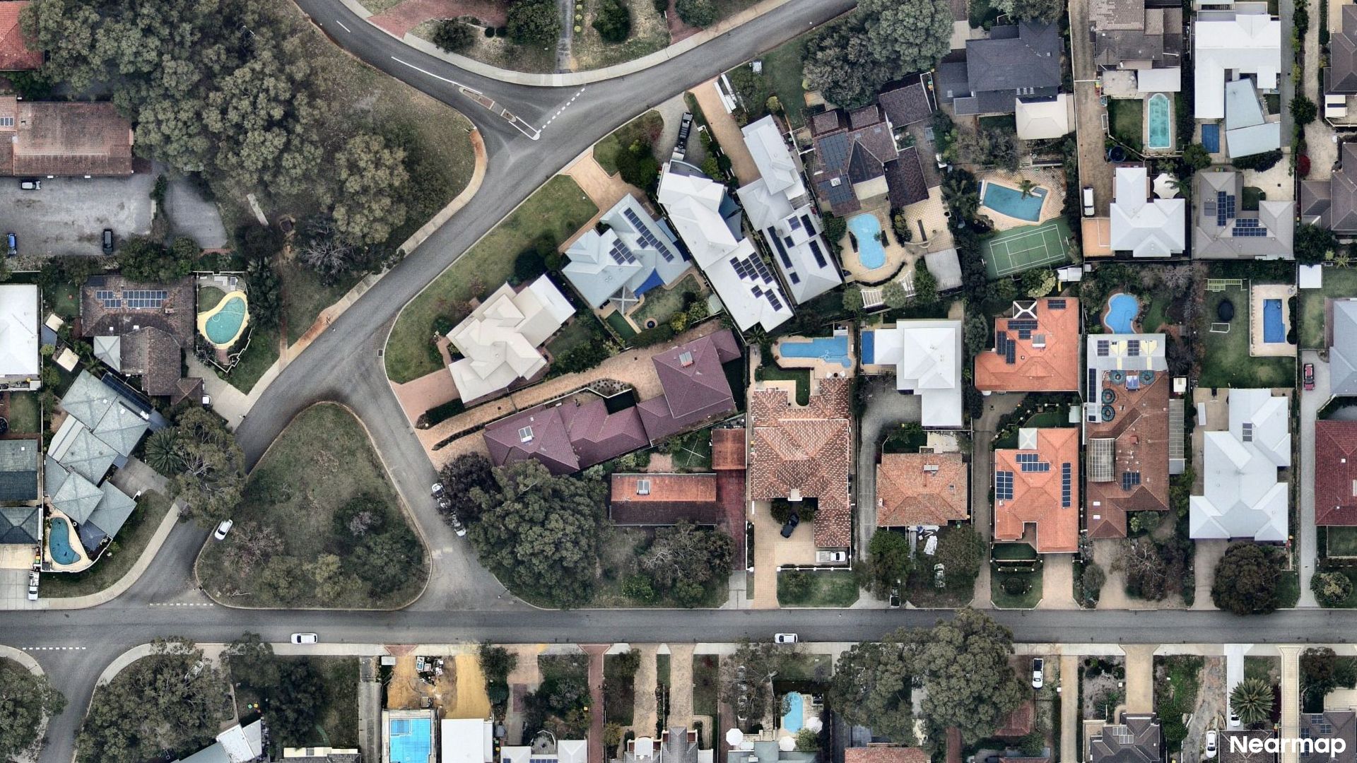 Vertical aerial view