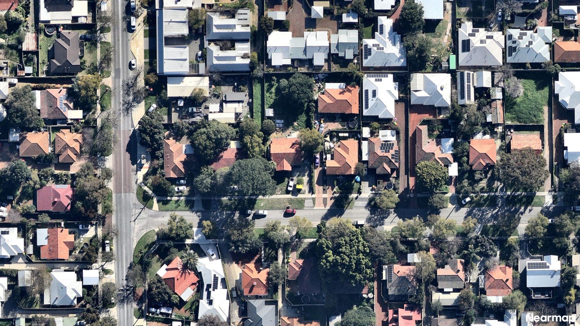 Vertical aerial view