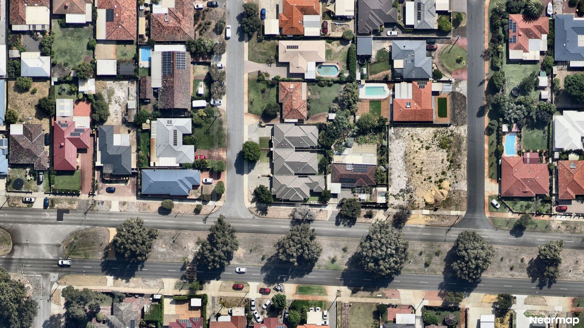 Vertical aerial view