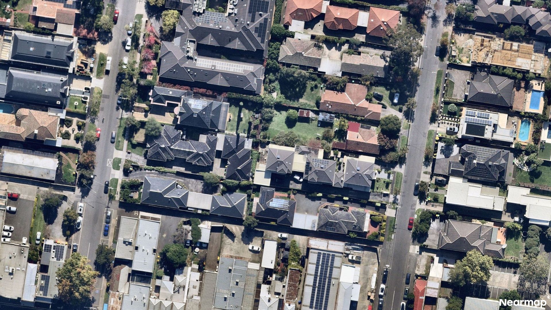 Vertical aerial view