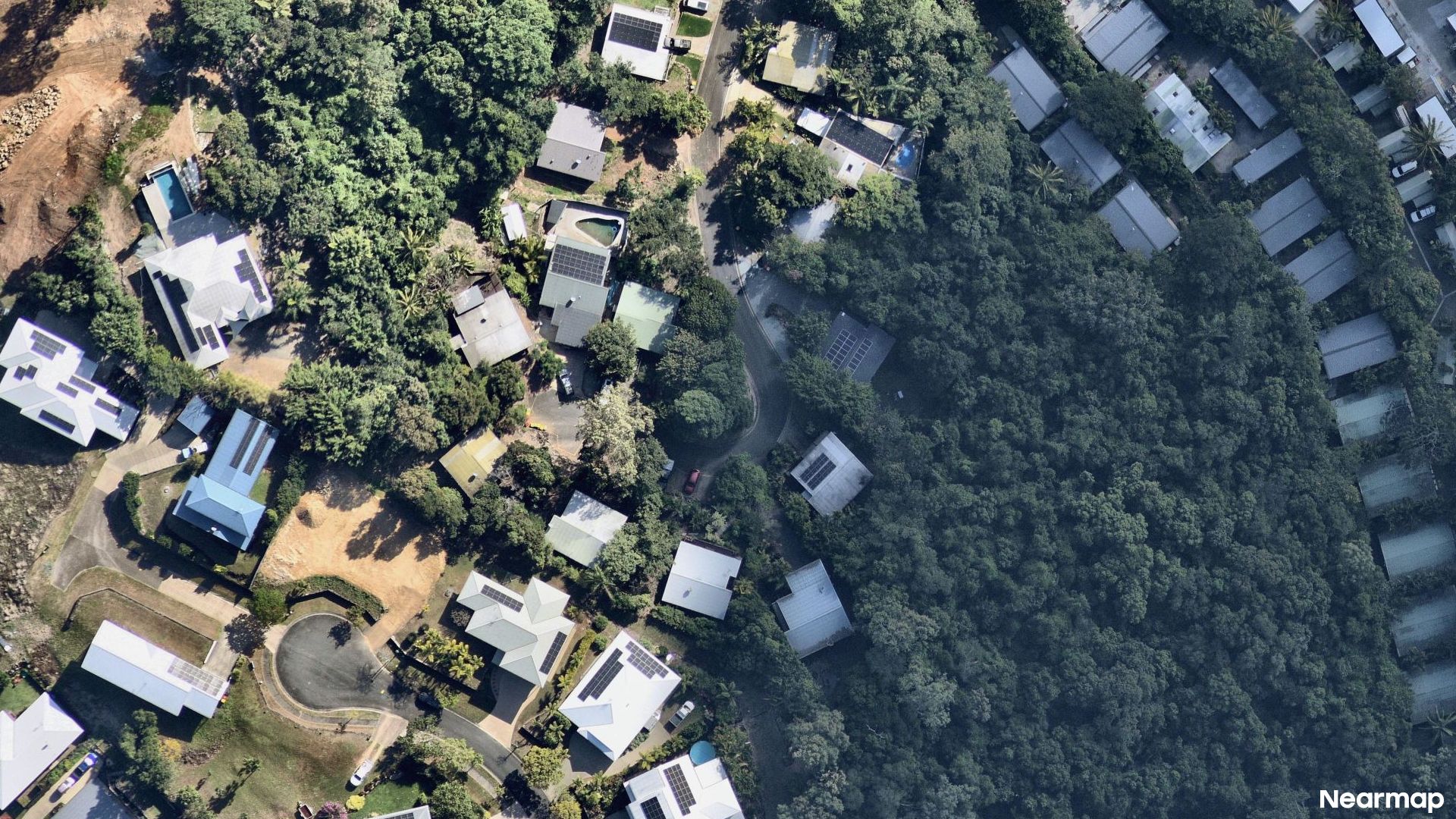 Vertical aerial view
