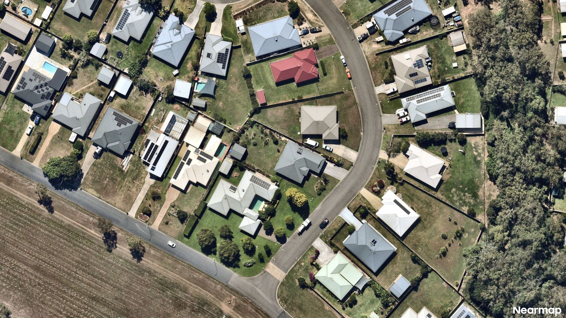 Vertical aerial view