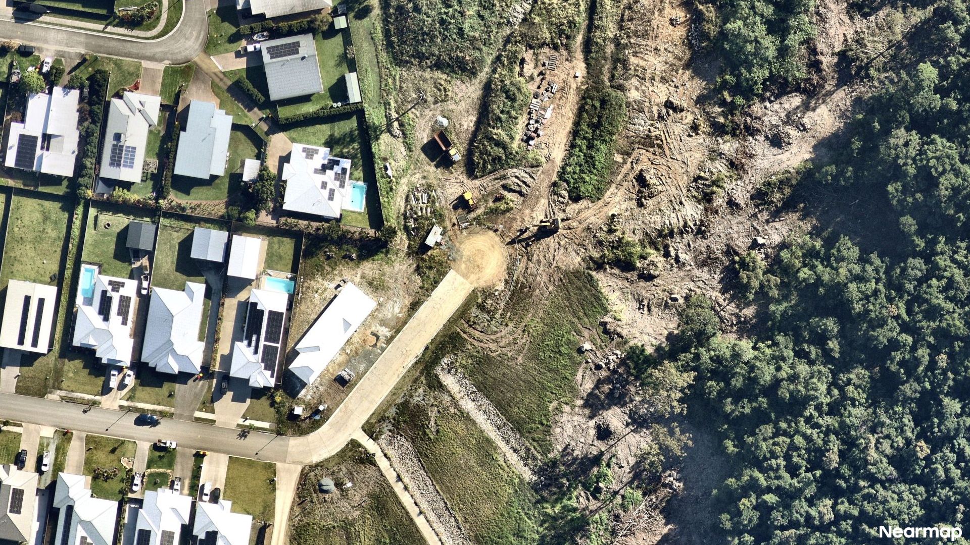Vertical aerial view