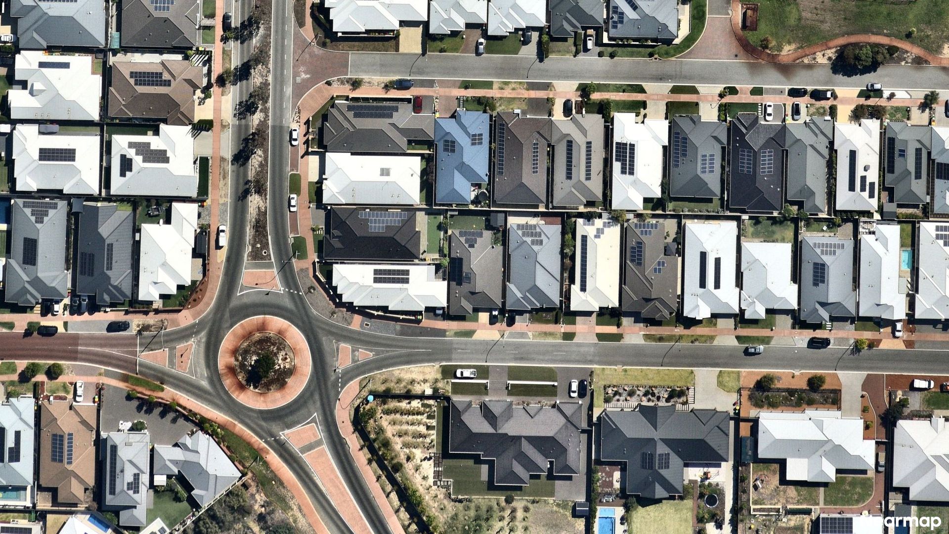 Vertical aerial view