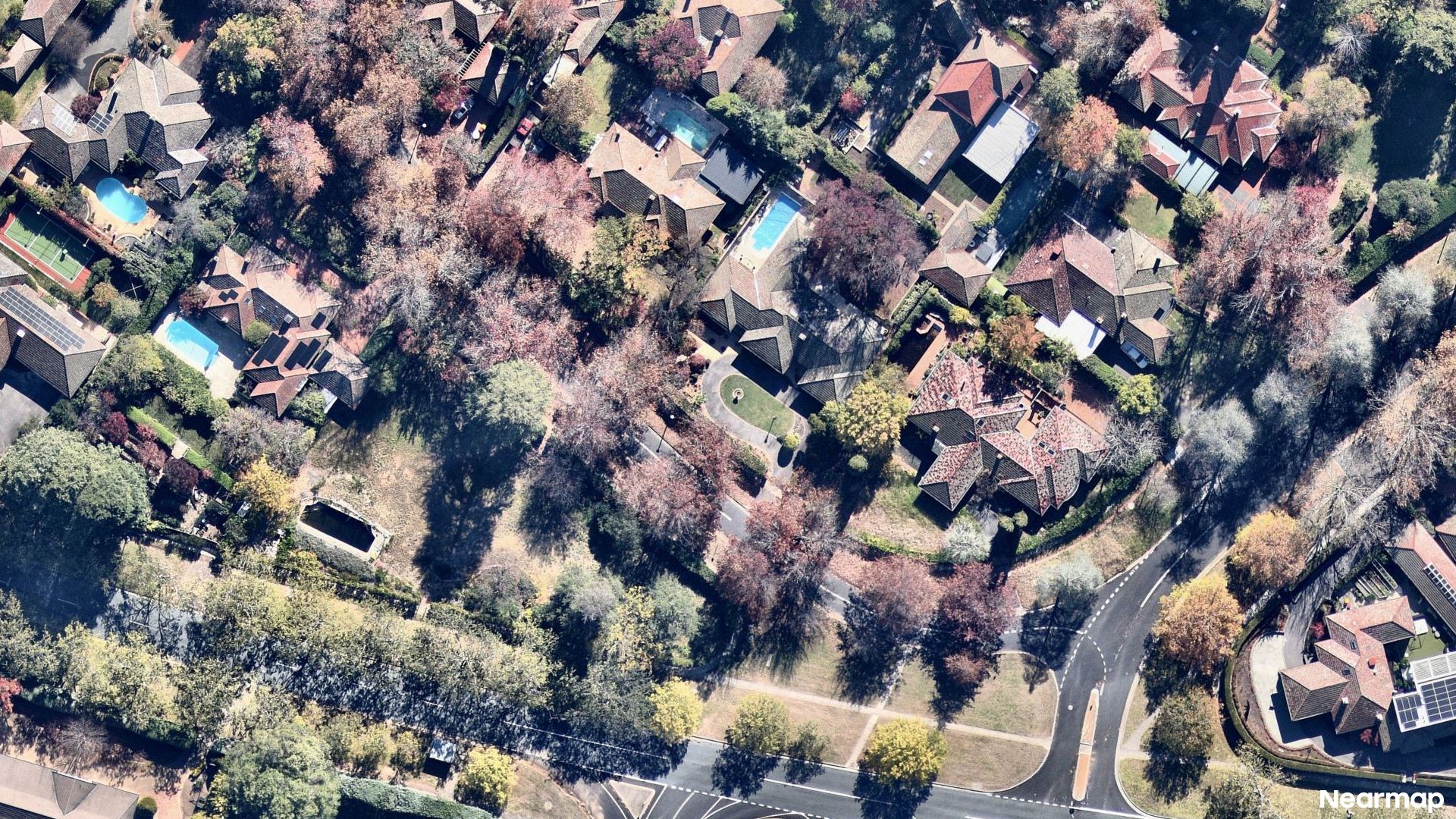 Vertical aerial view