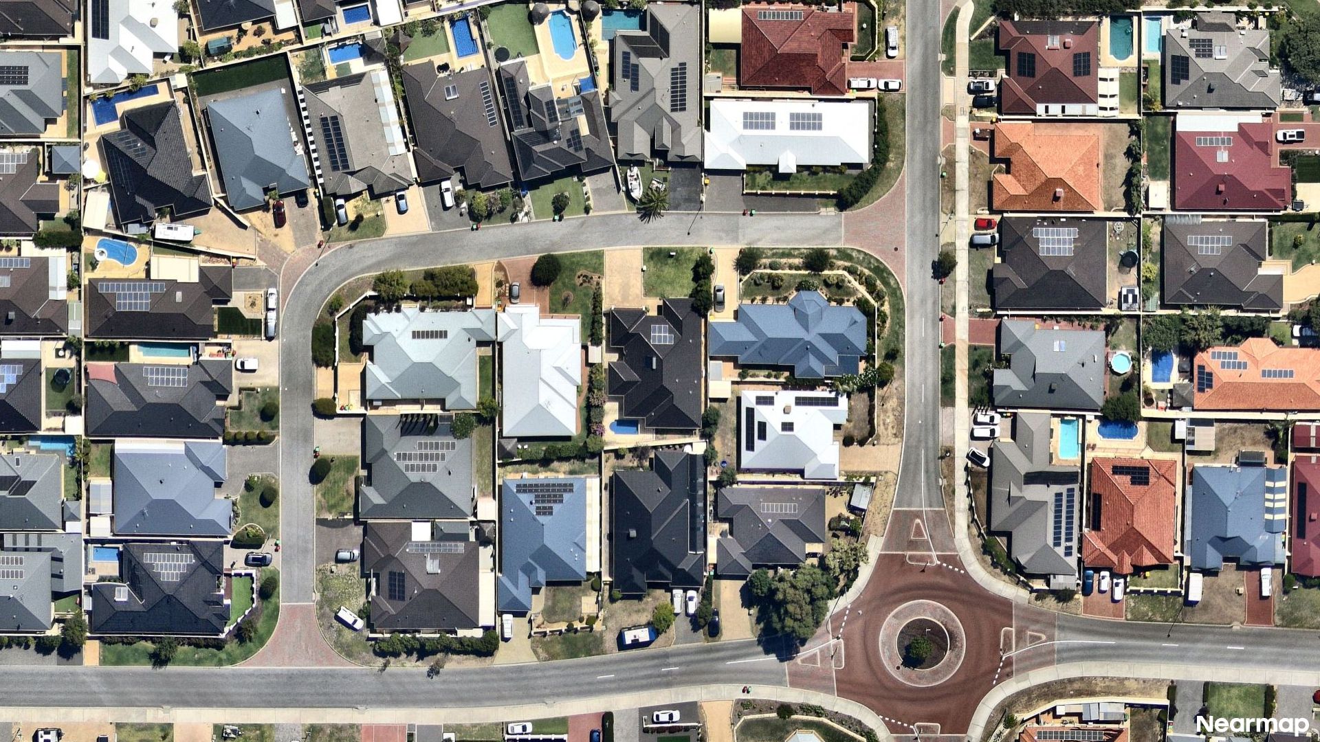 Vertical aerial view