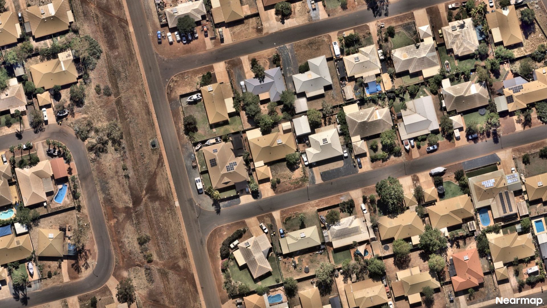 Vertical aerial view