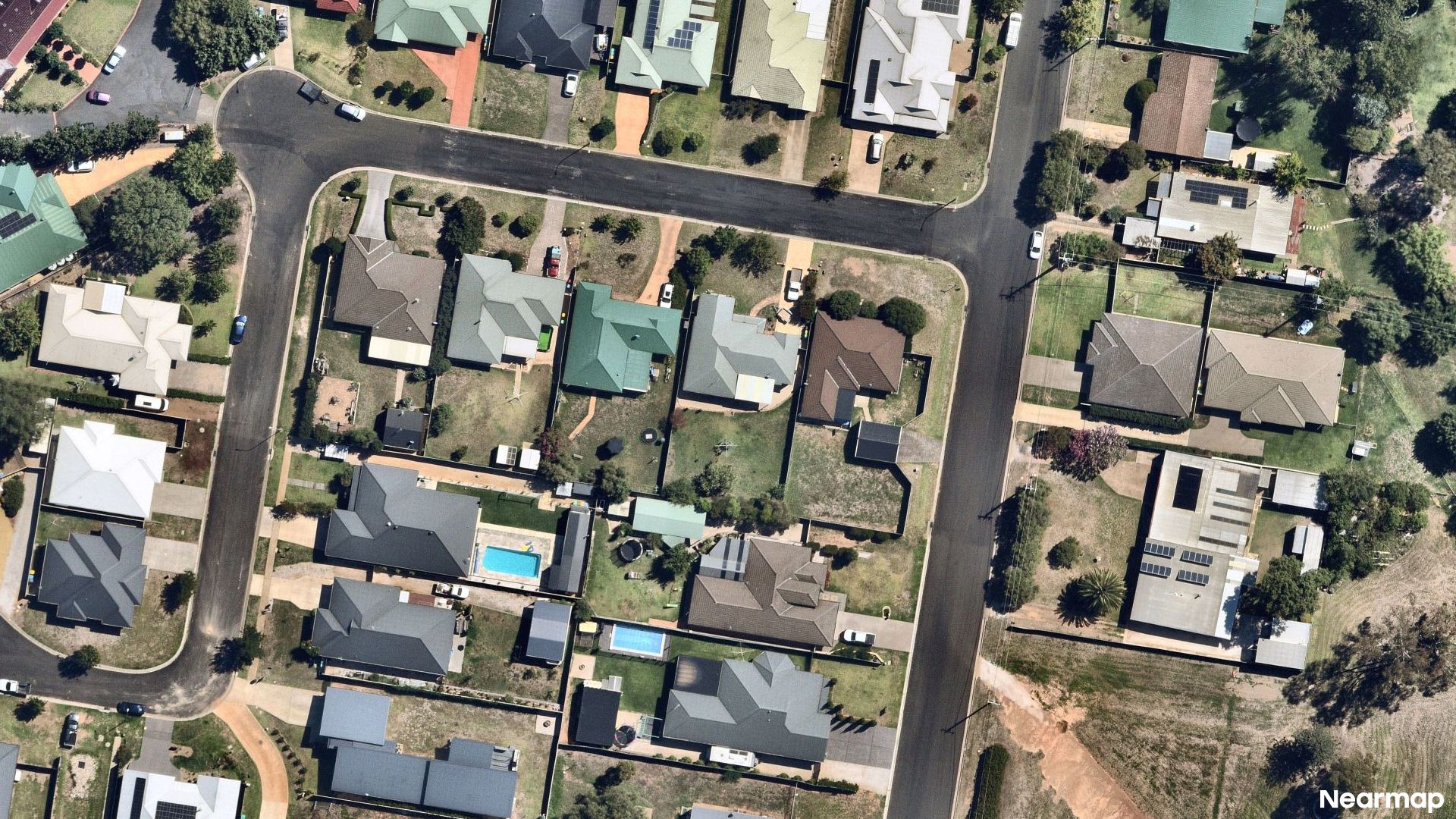 Vertical aerial view