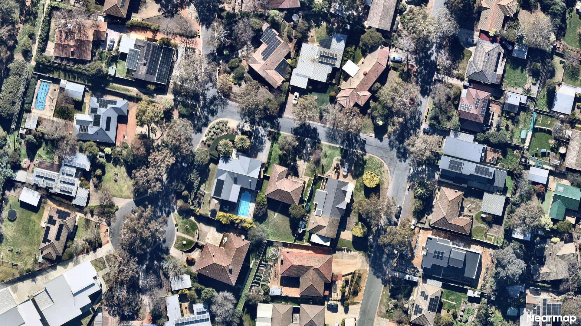 Vertical aerial view
