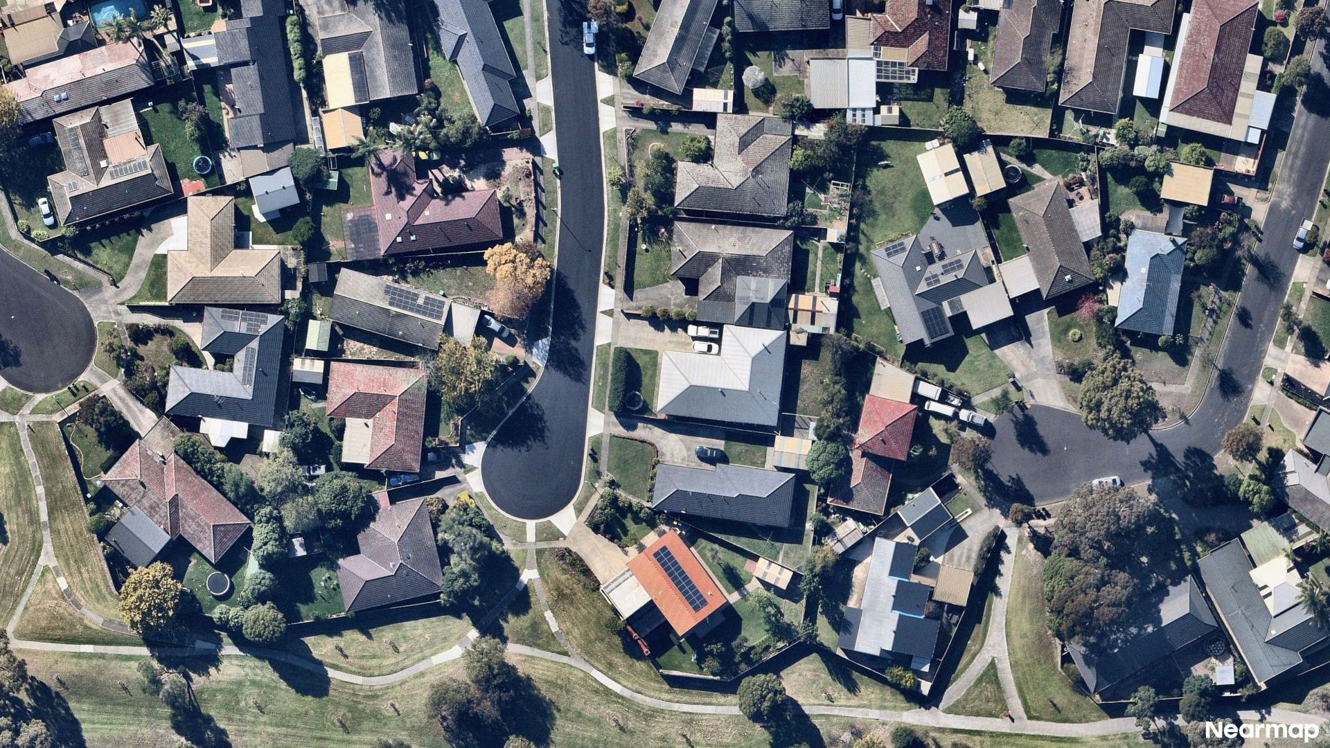 Vertical aerial view