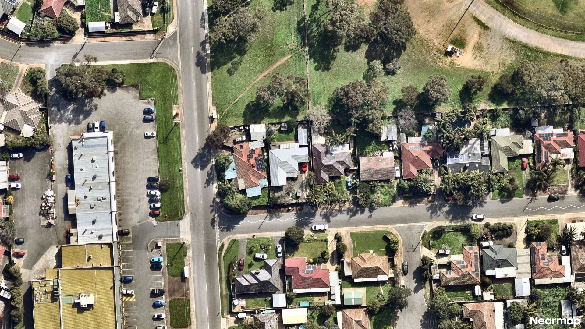 Vertical aerial view