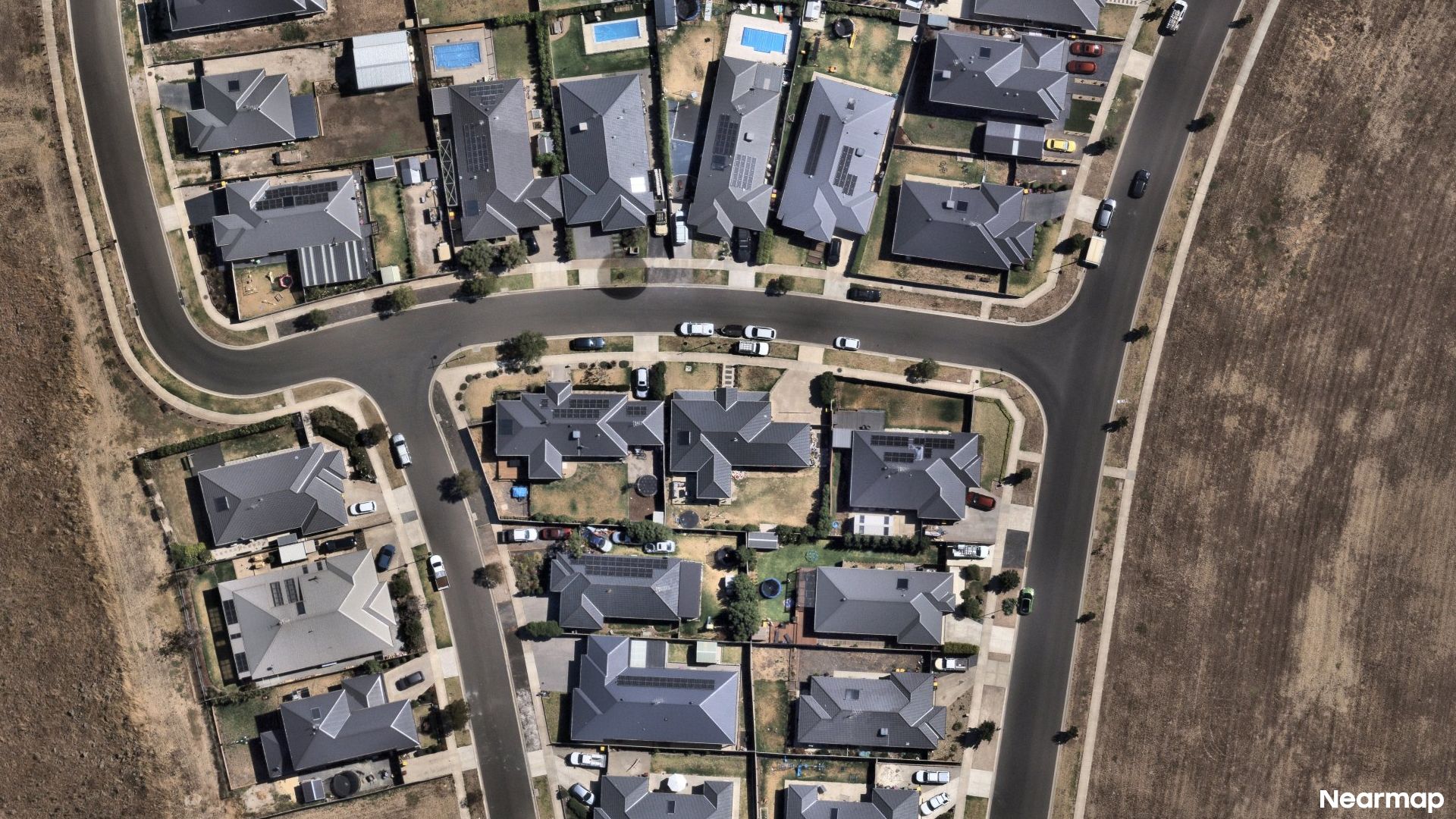 Vertical aerial view