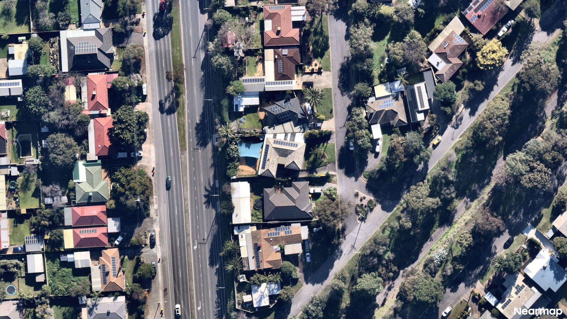 Vertical aerial view