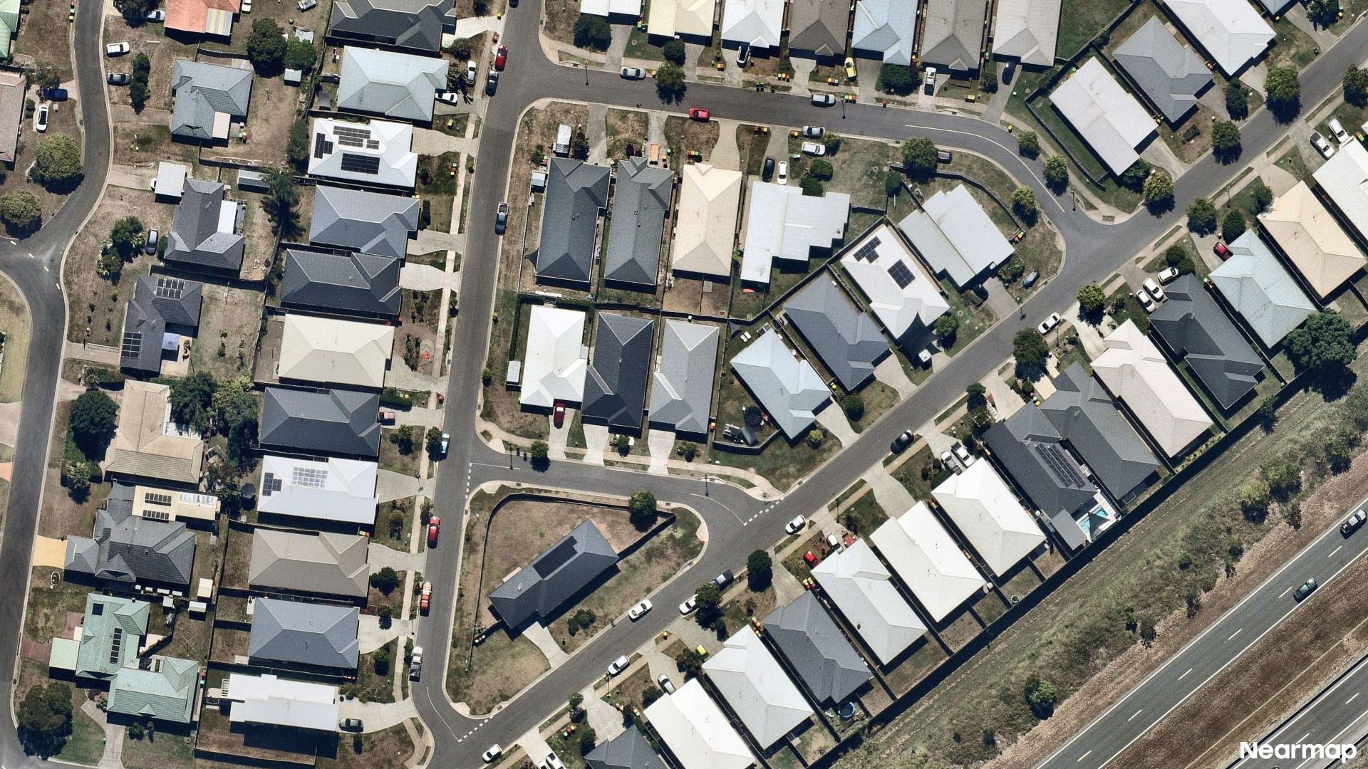 Vertical aerial view