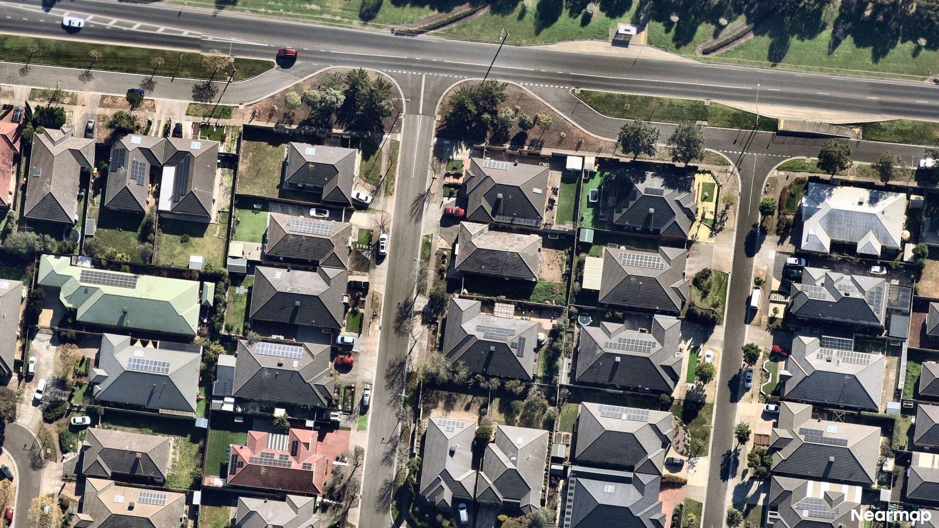 Vertical aerial view