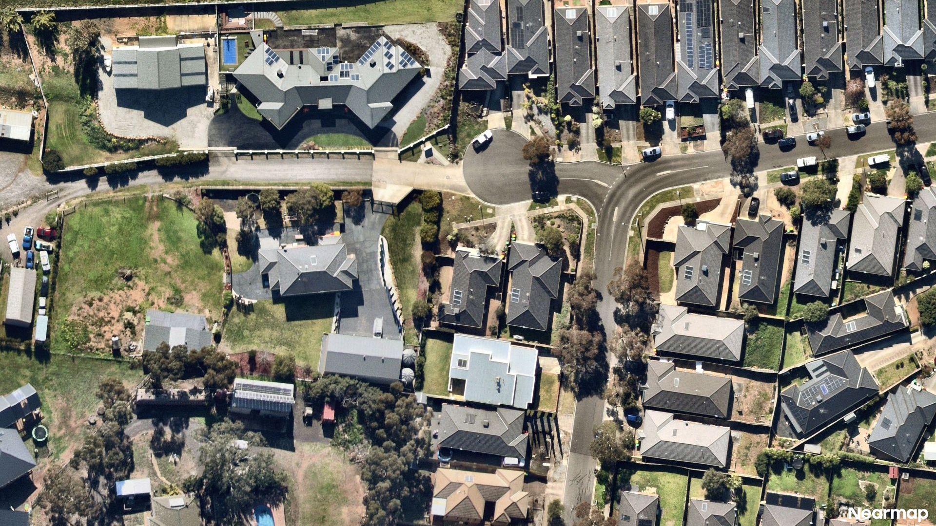 Vertical aerial view