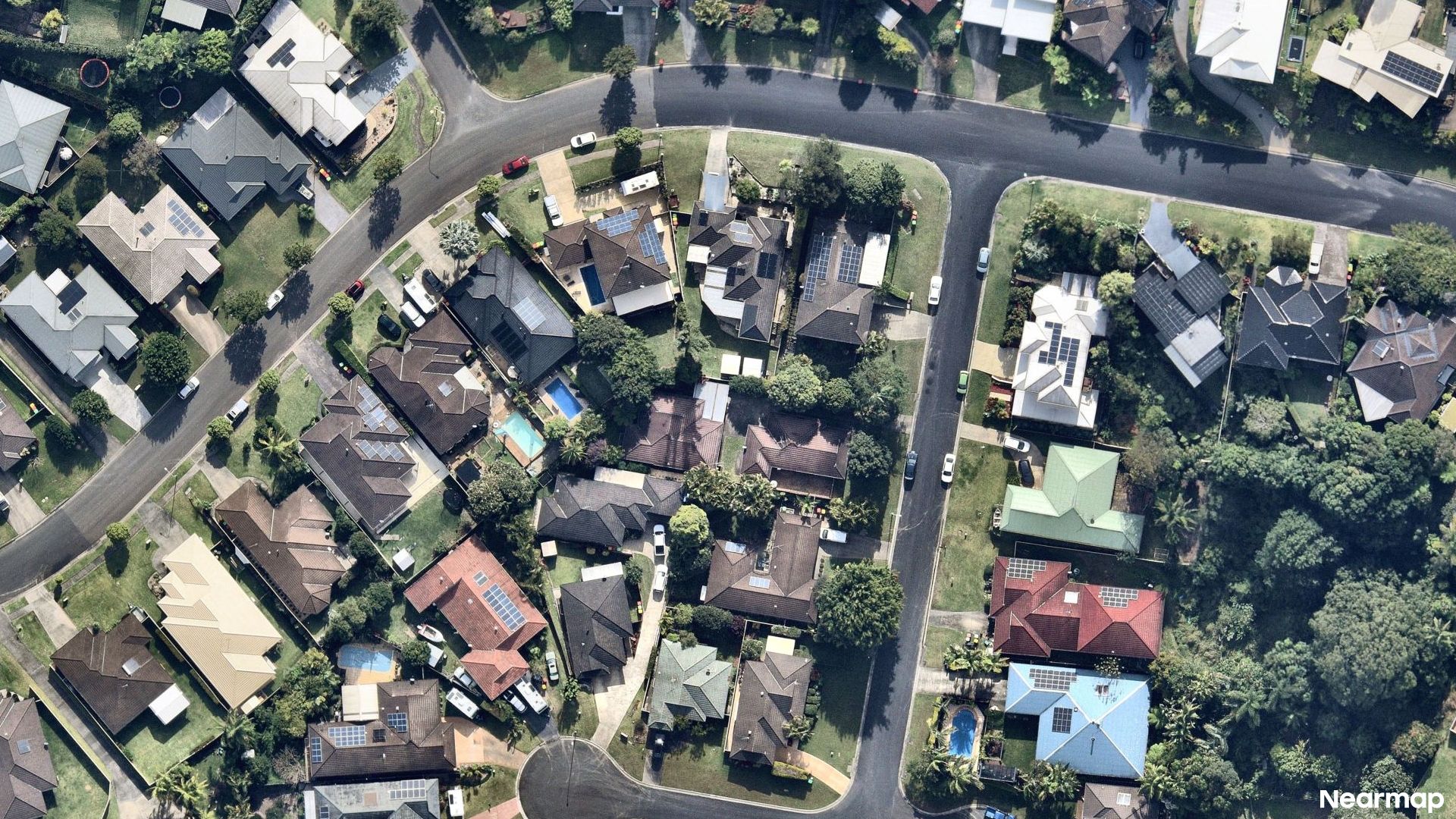 Vertical aerial view