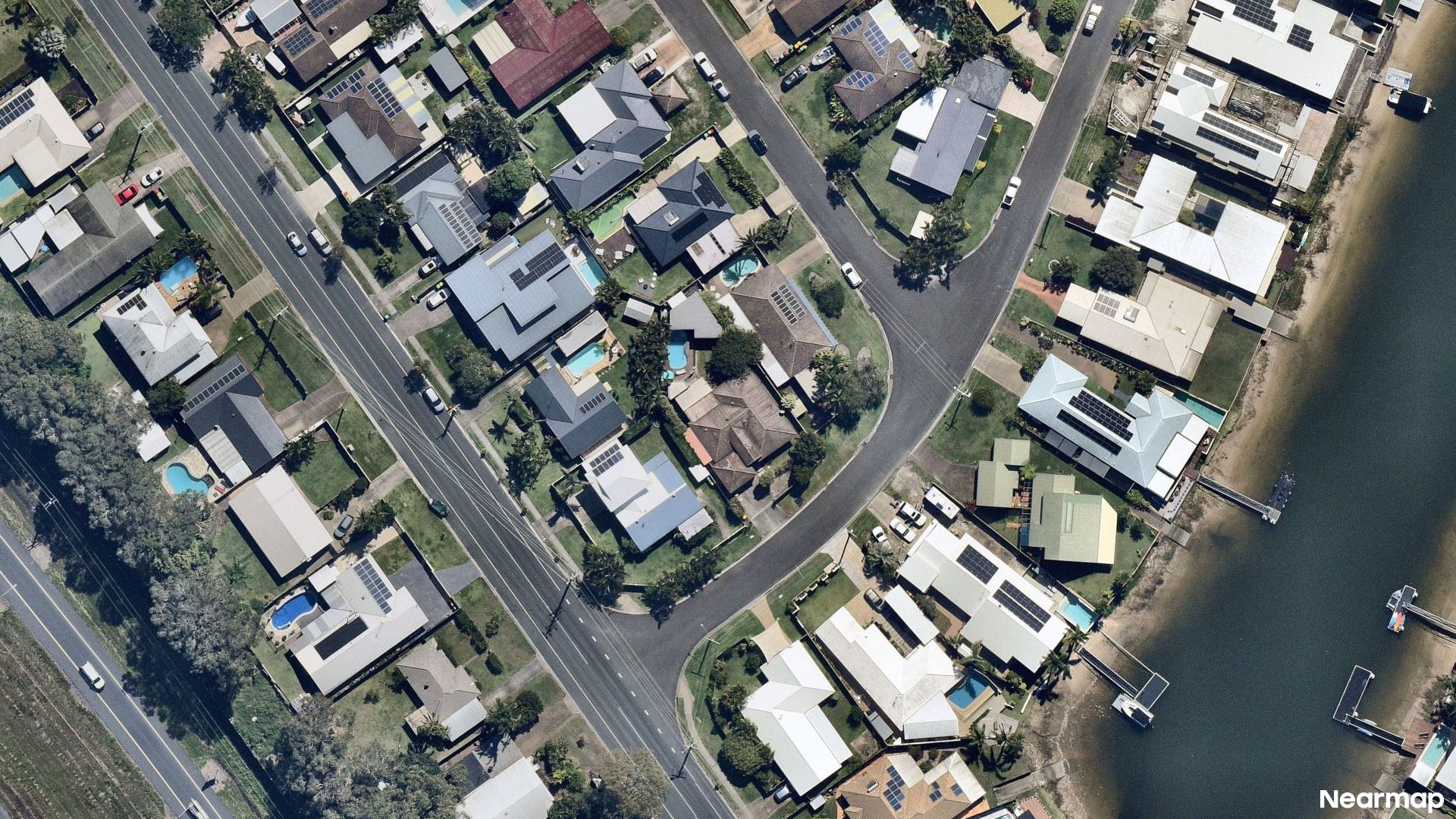 Vertical aerial view
