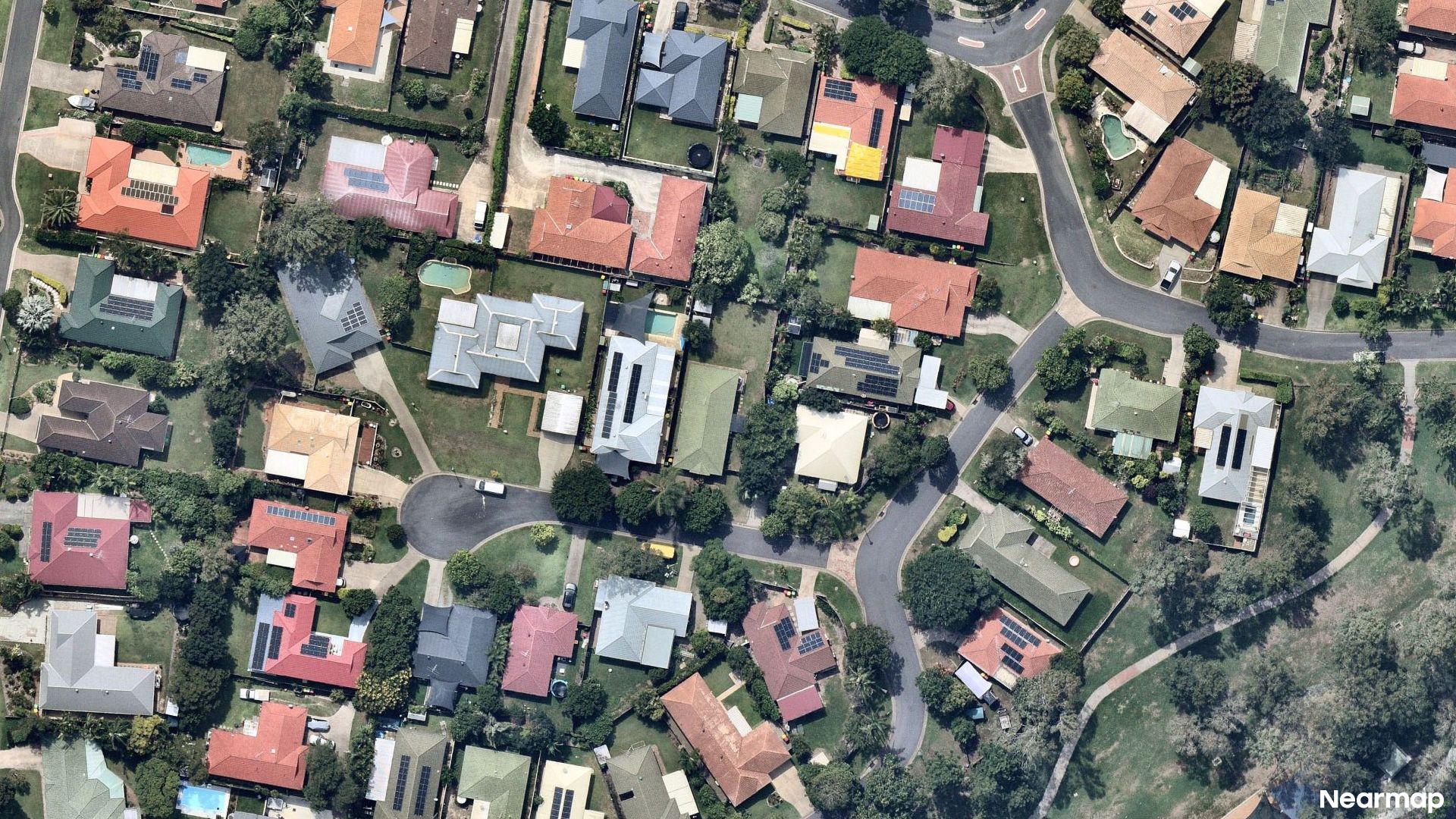 Vertical aerial view