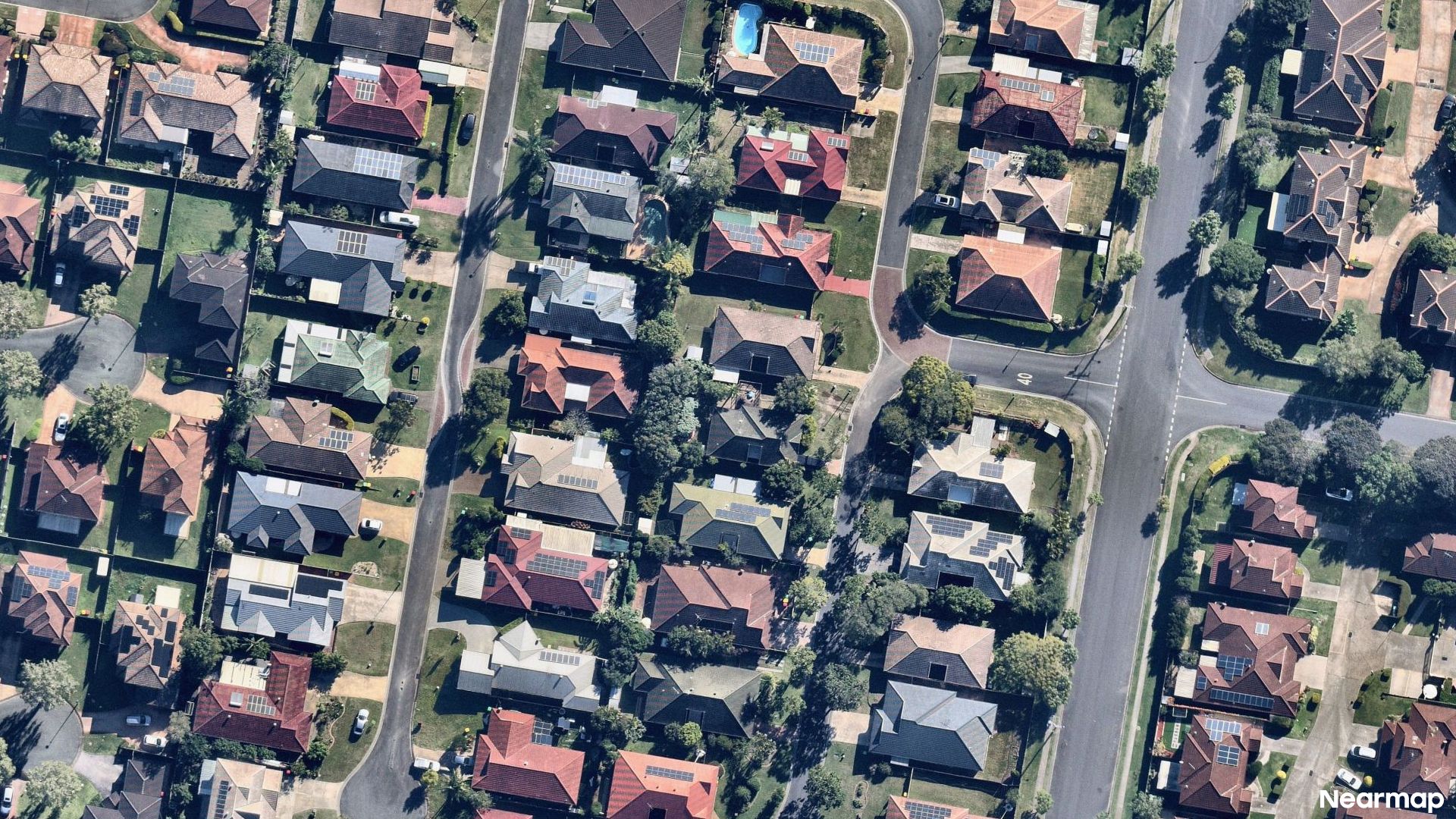 Vertical aerial view