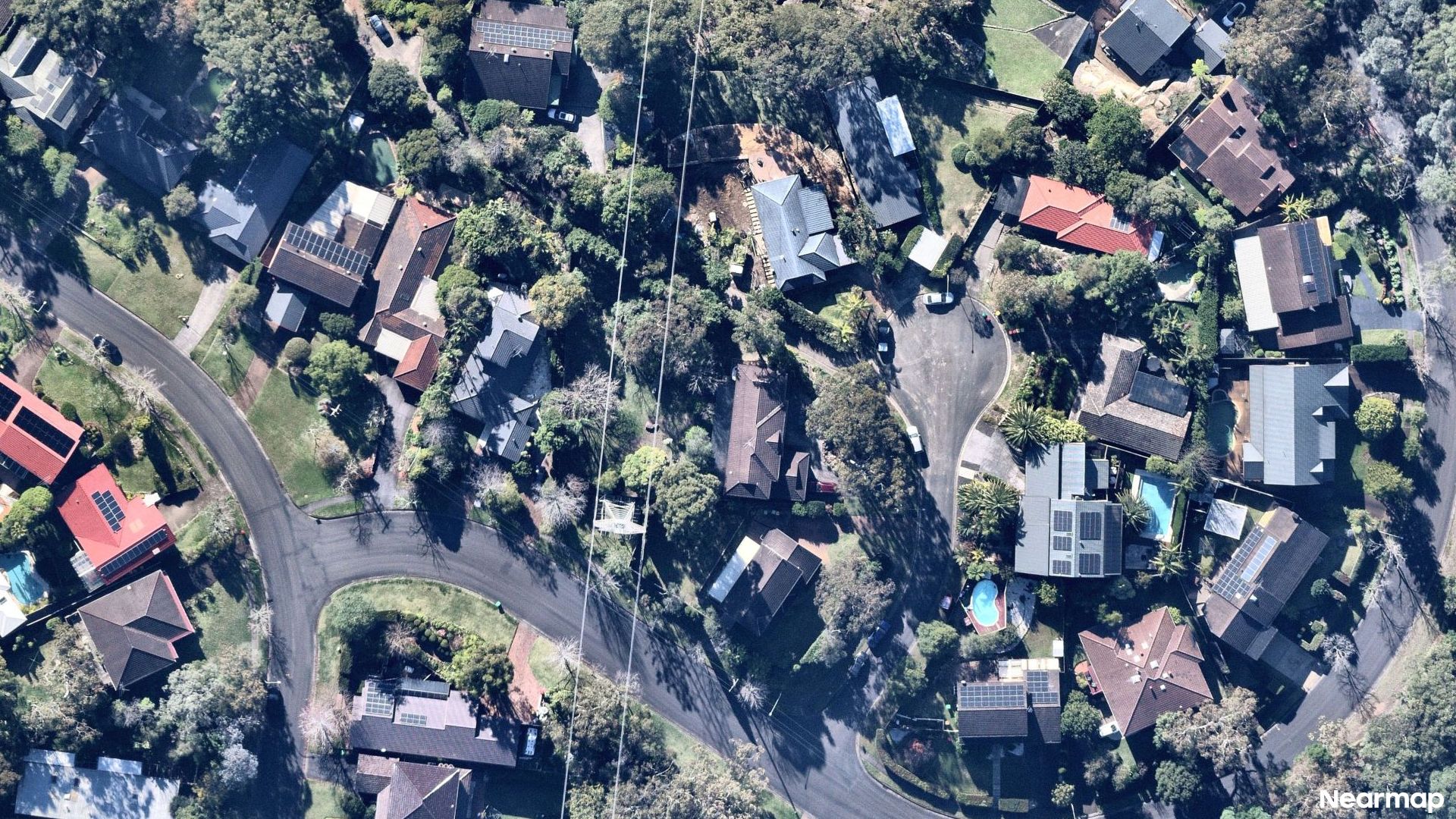 Vertical aerial view