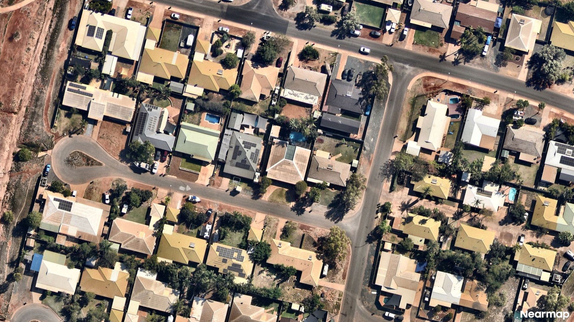 Vertical aerial view