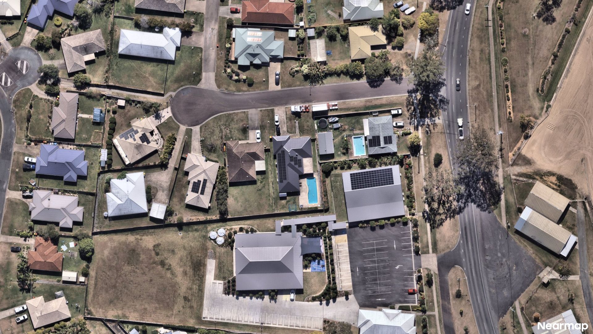 Vertical aerial view