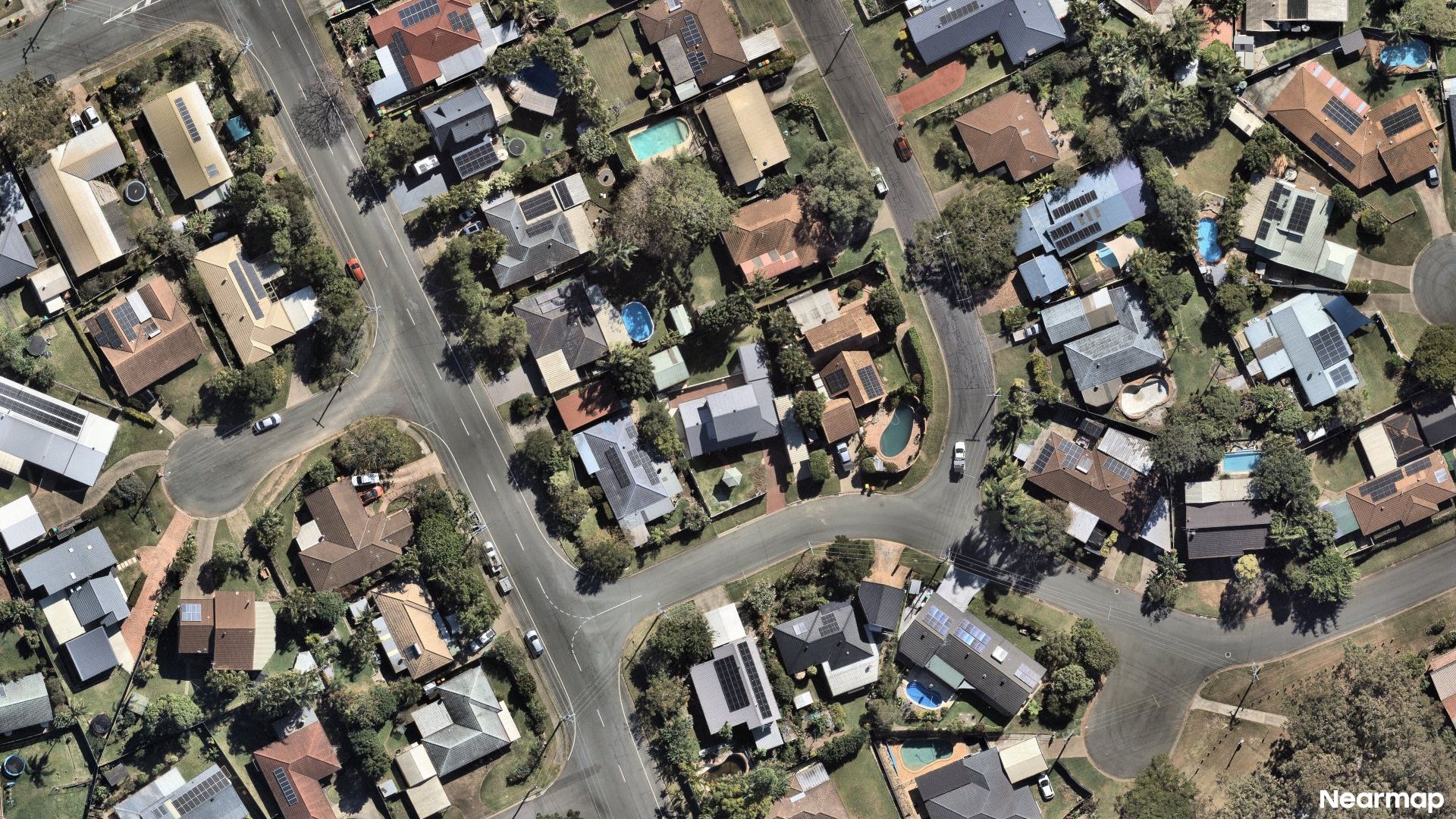 Vertical aerial view