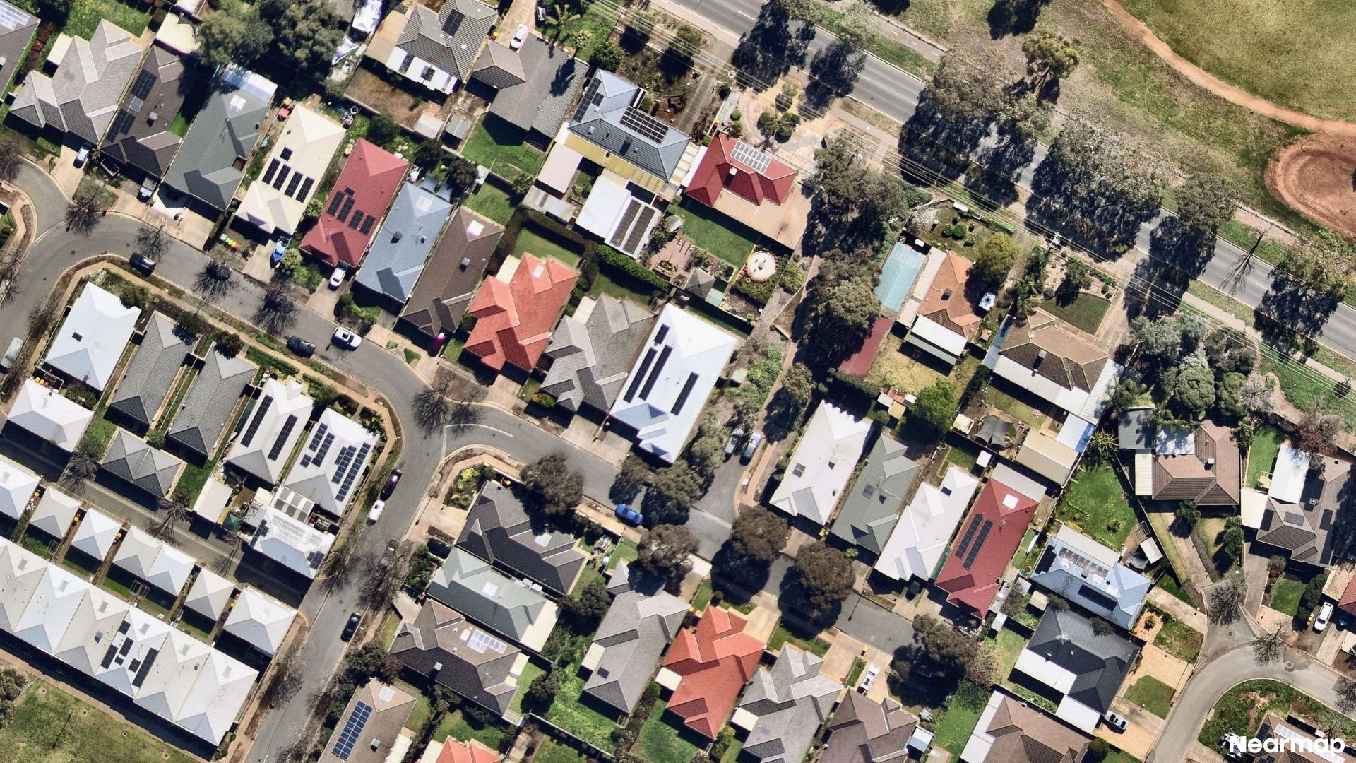 Vertical aerial view