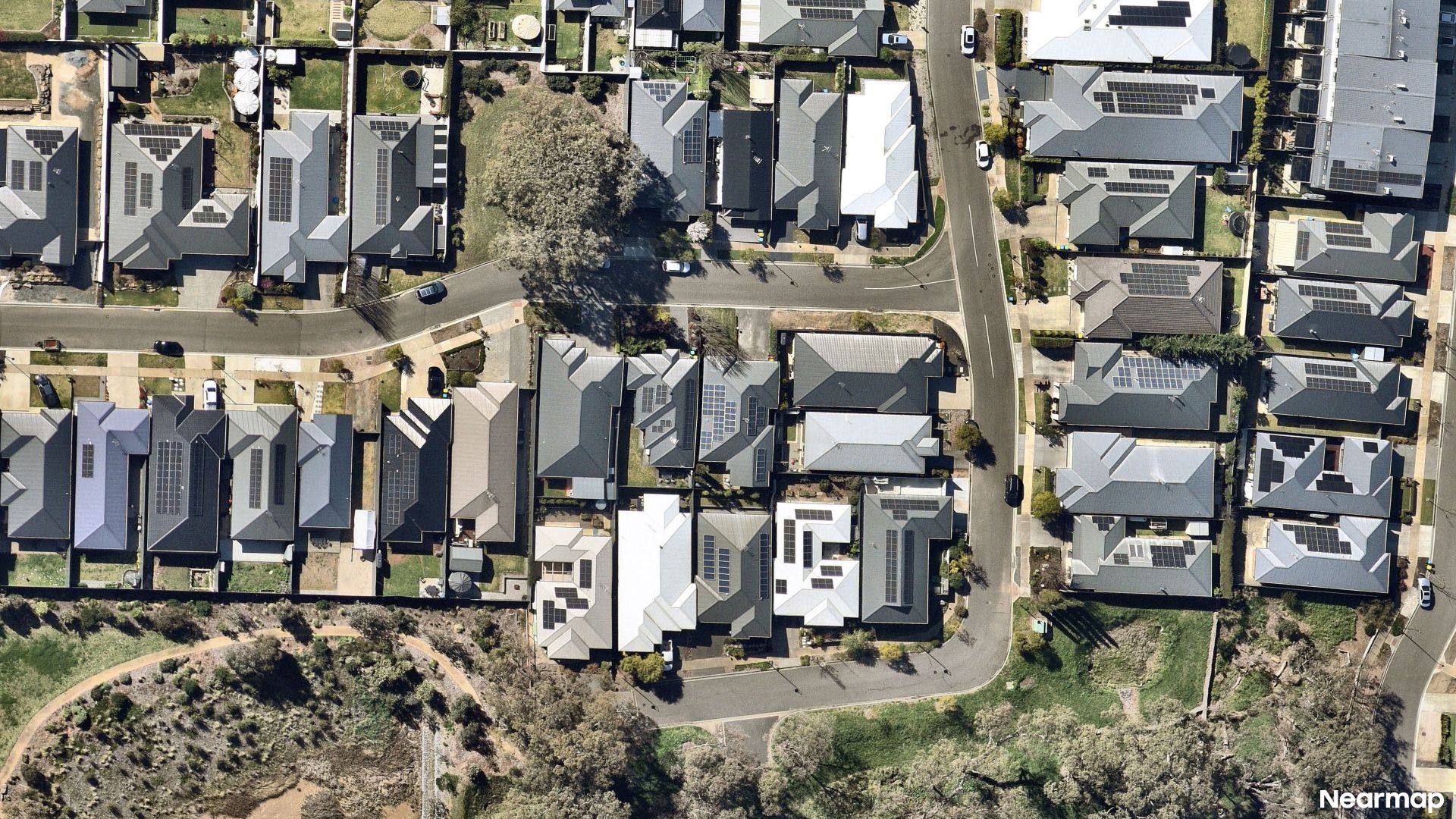 Vertical aerial view