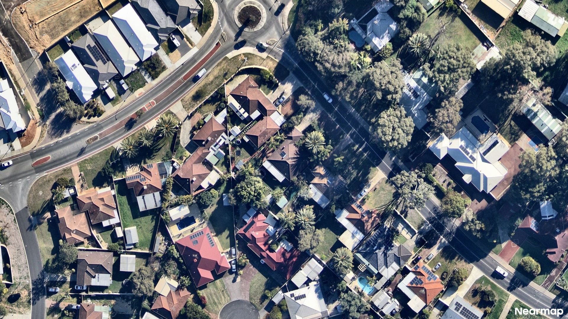 Vertical aerial view