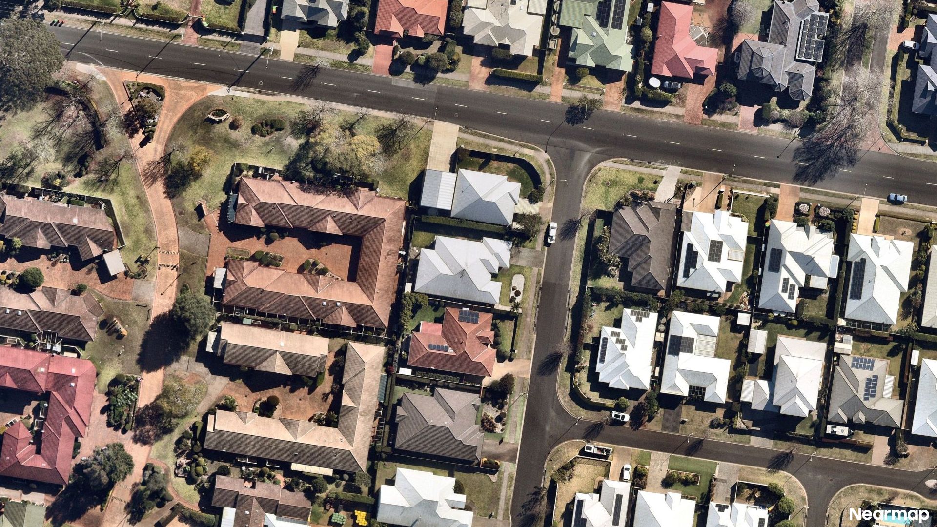 Vertical aerial view