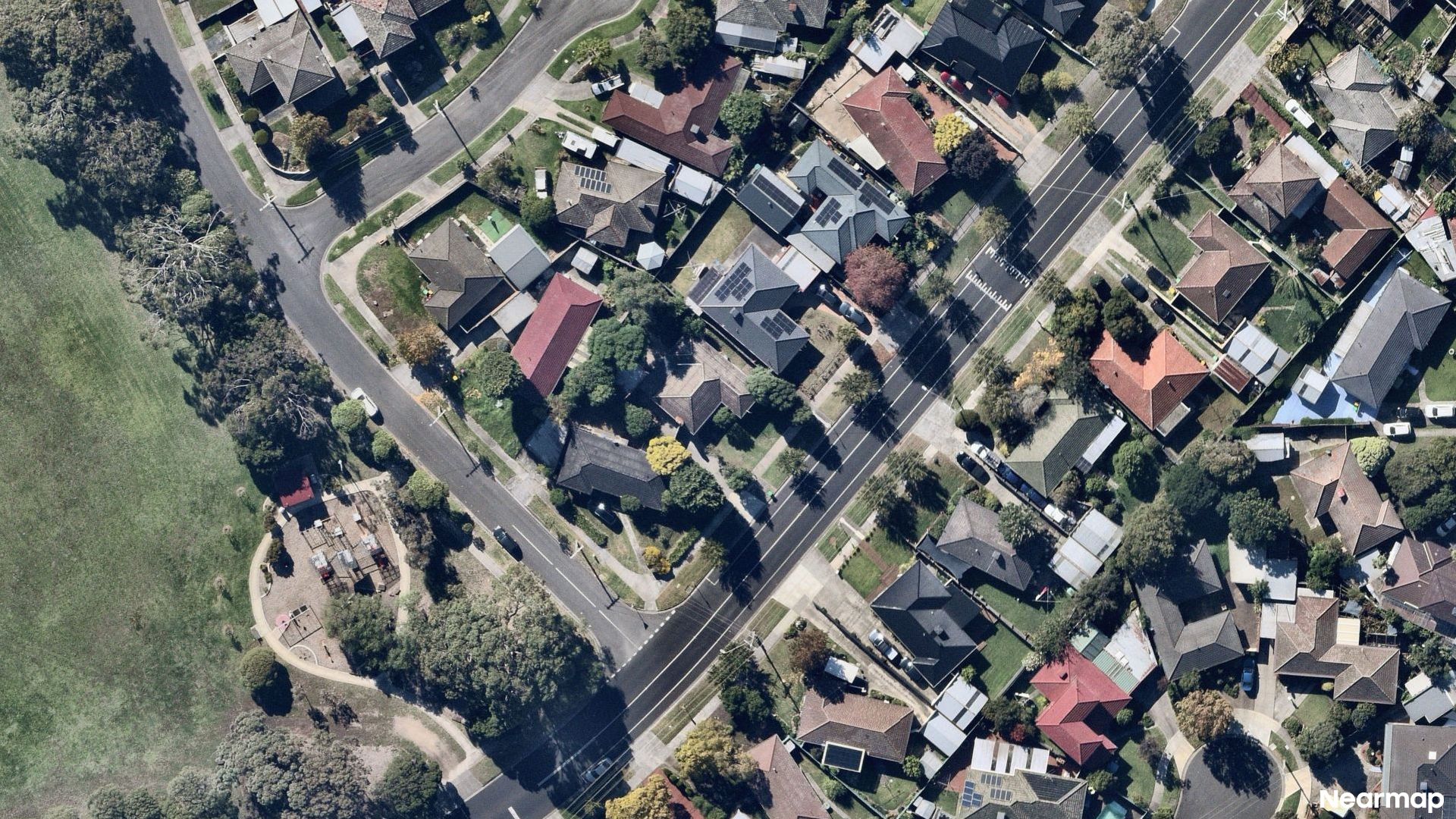 Vertical aerial view